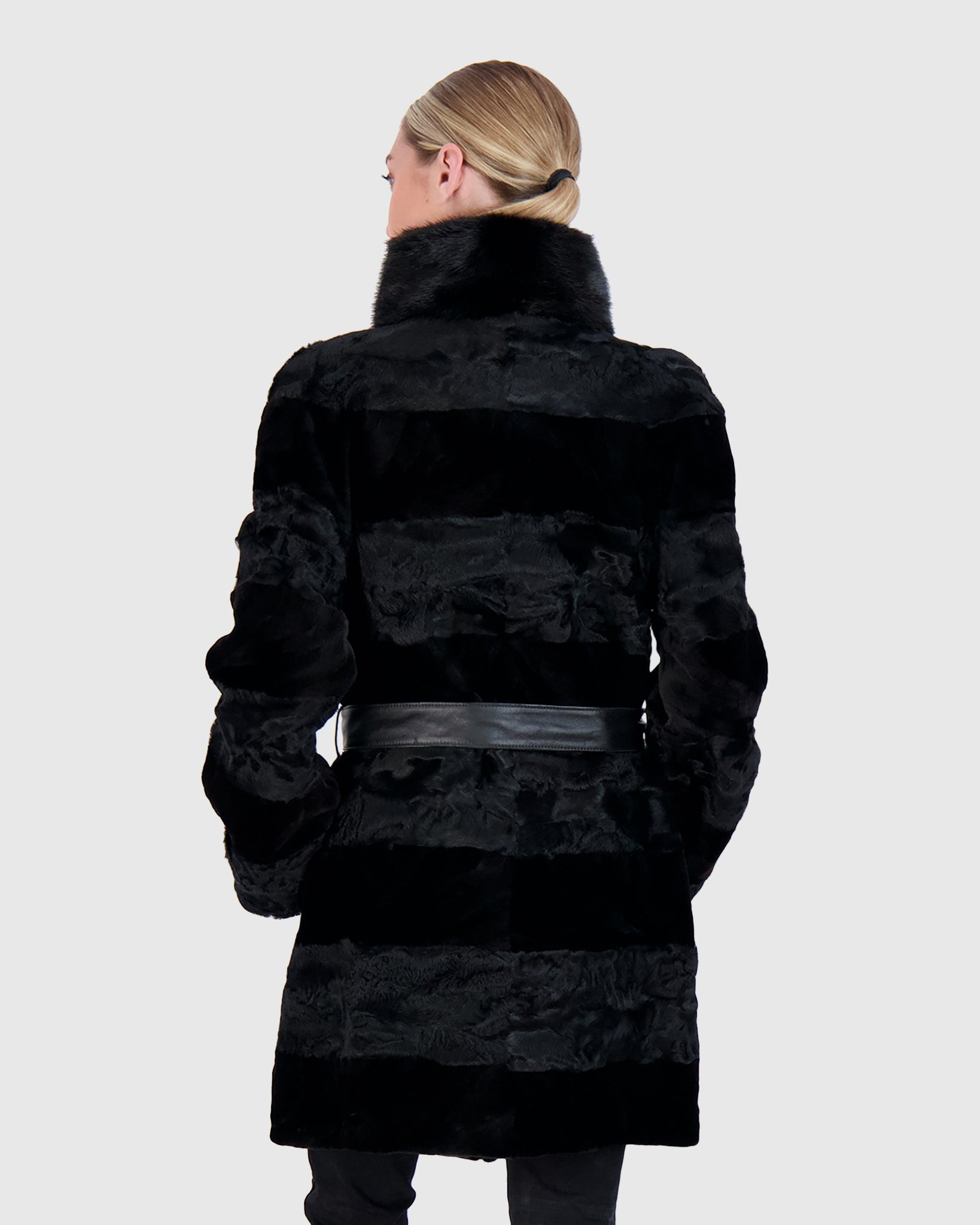 Lamb Stroller with Mink Sections Gorski First Copy