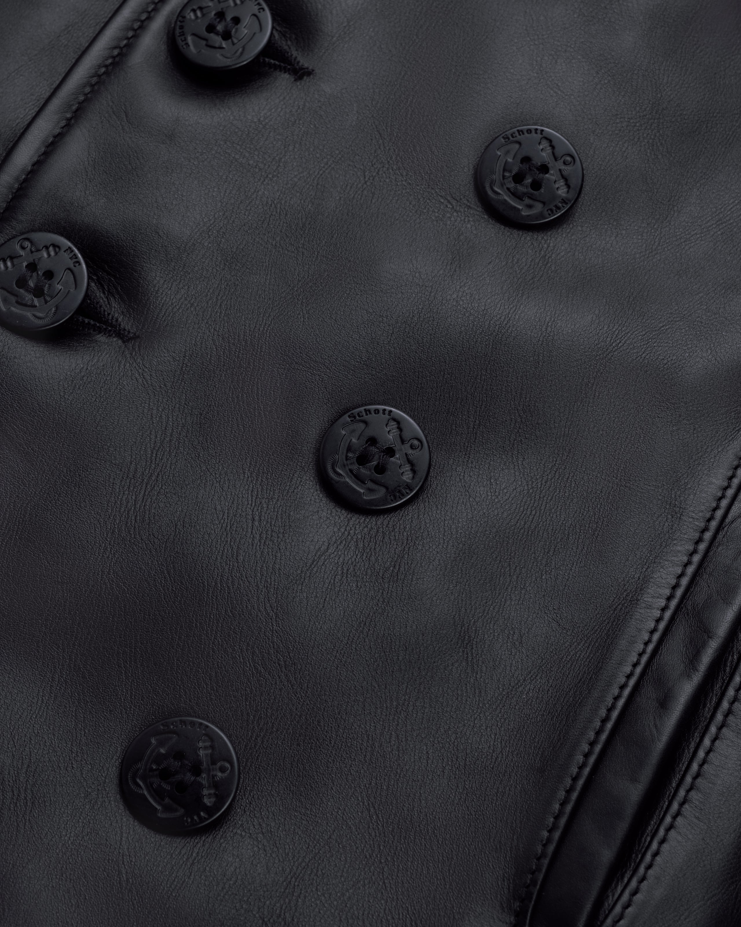 140 Cowhide Naval Peacoat