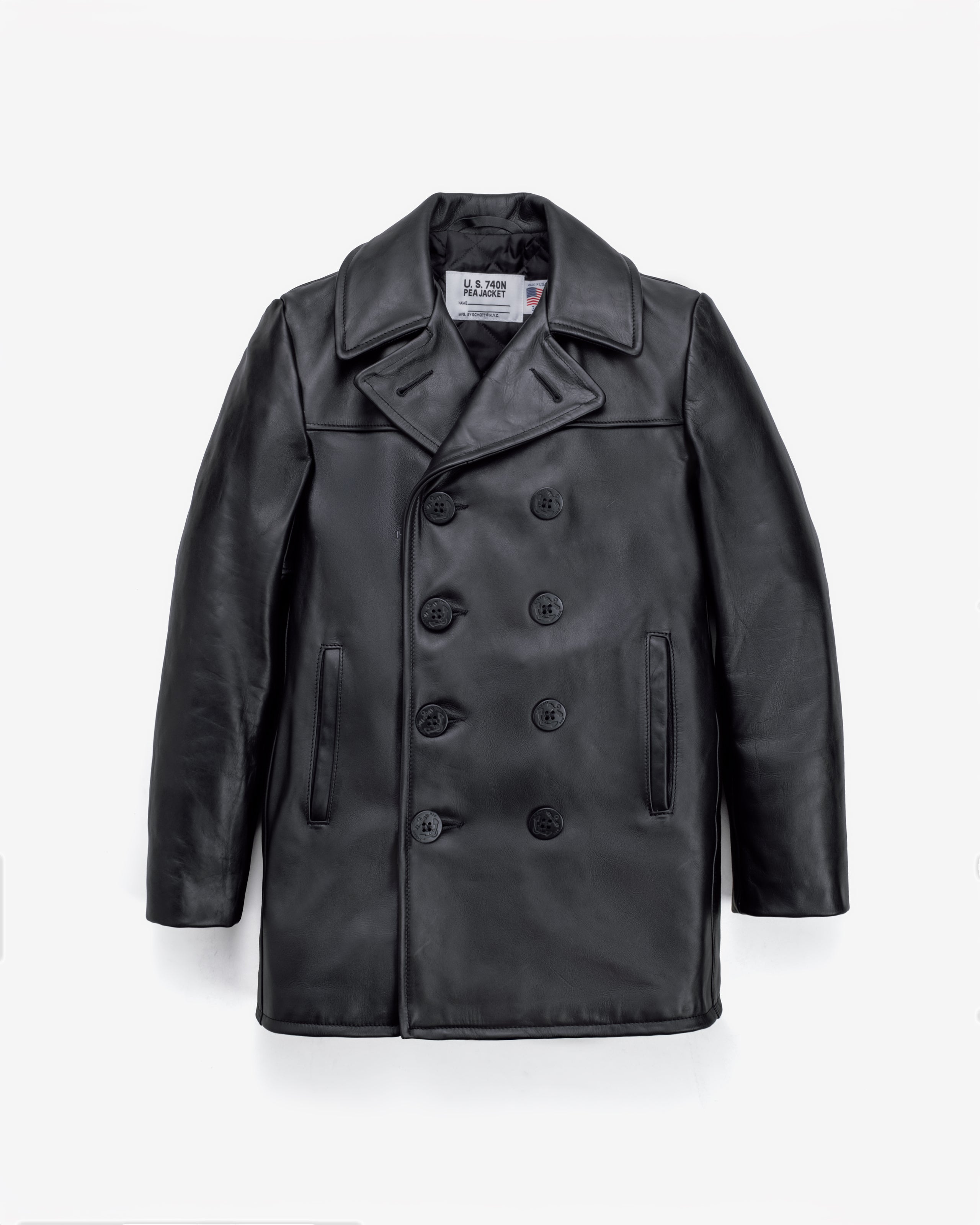140 Cowhide Naval Peacoat