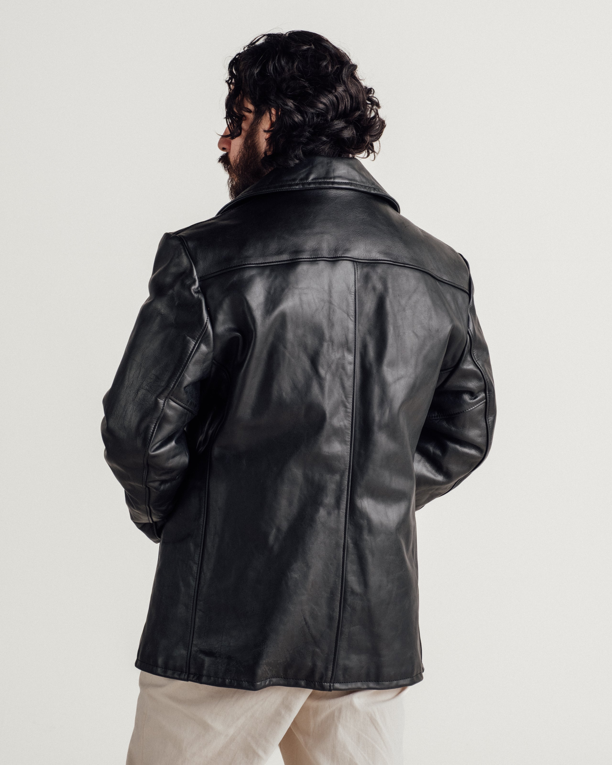 140 Cowhide Naval Peacoat