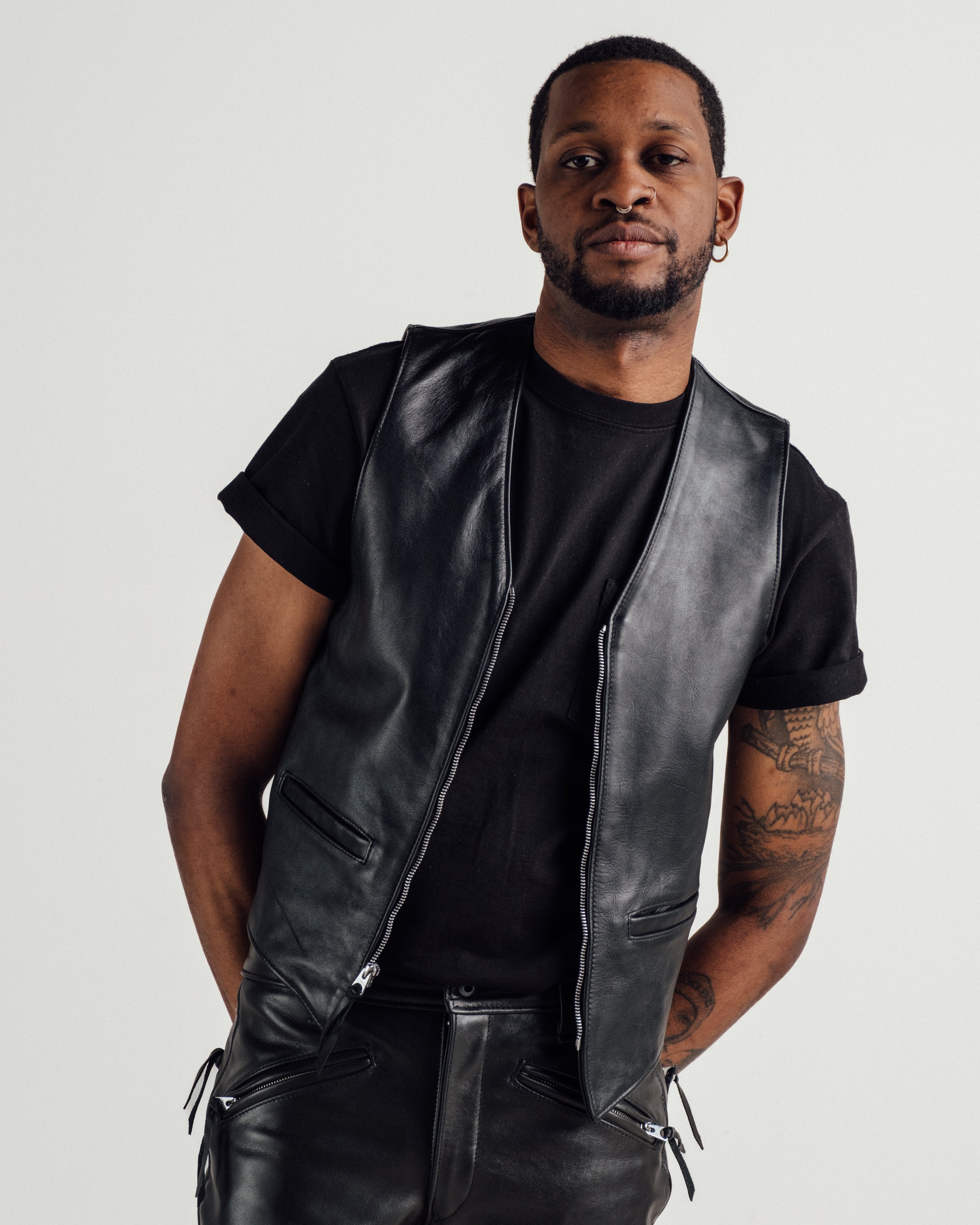 193V Naked Cowhide Vest