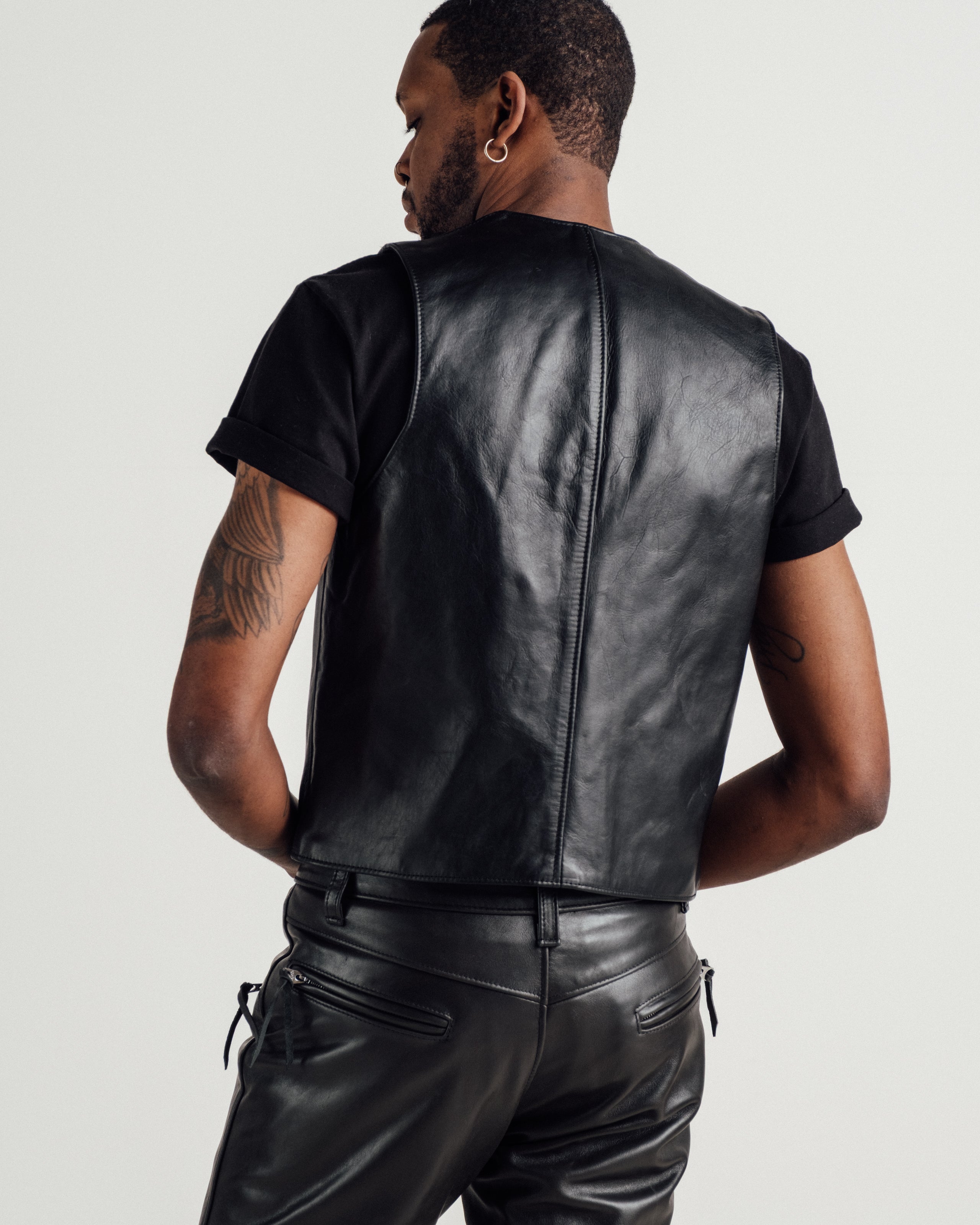 193V Naked Cowhide Vest