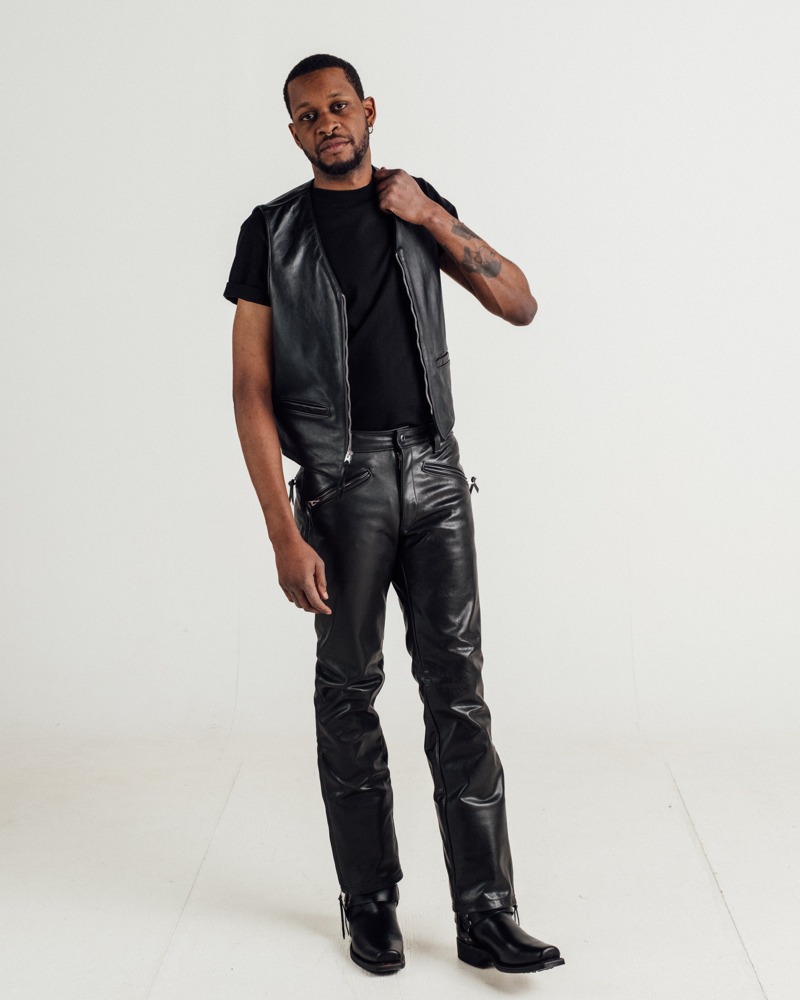 193V Naked Cowhide Vest