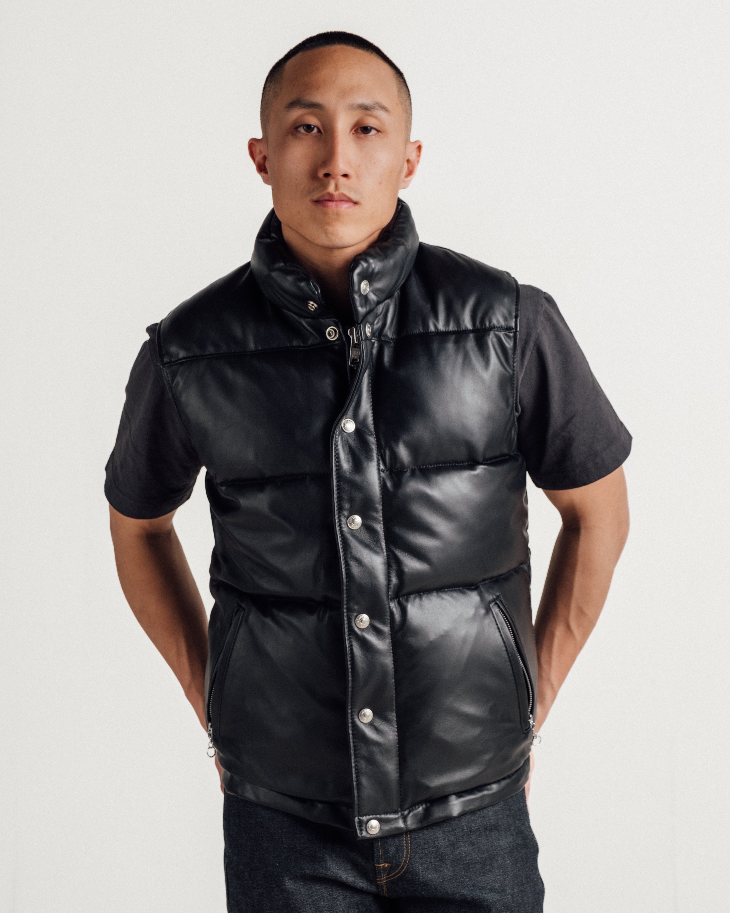 204DV Down Filled Lambskin Vest