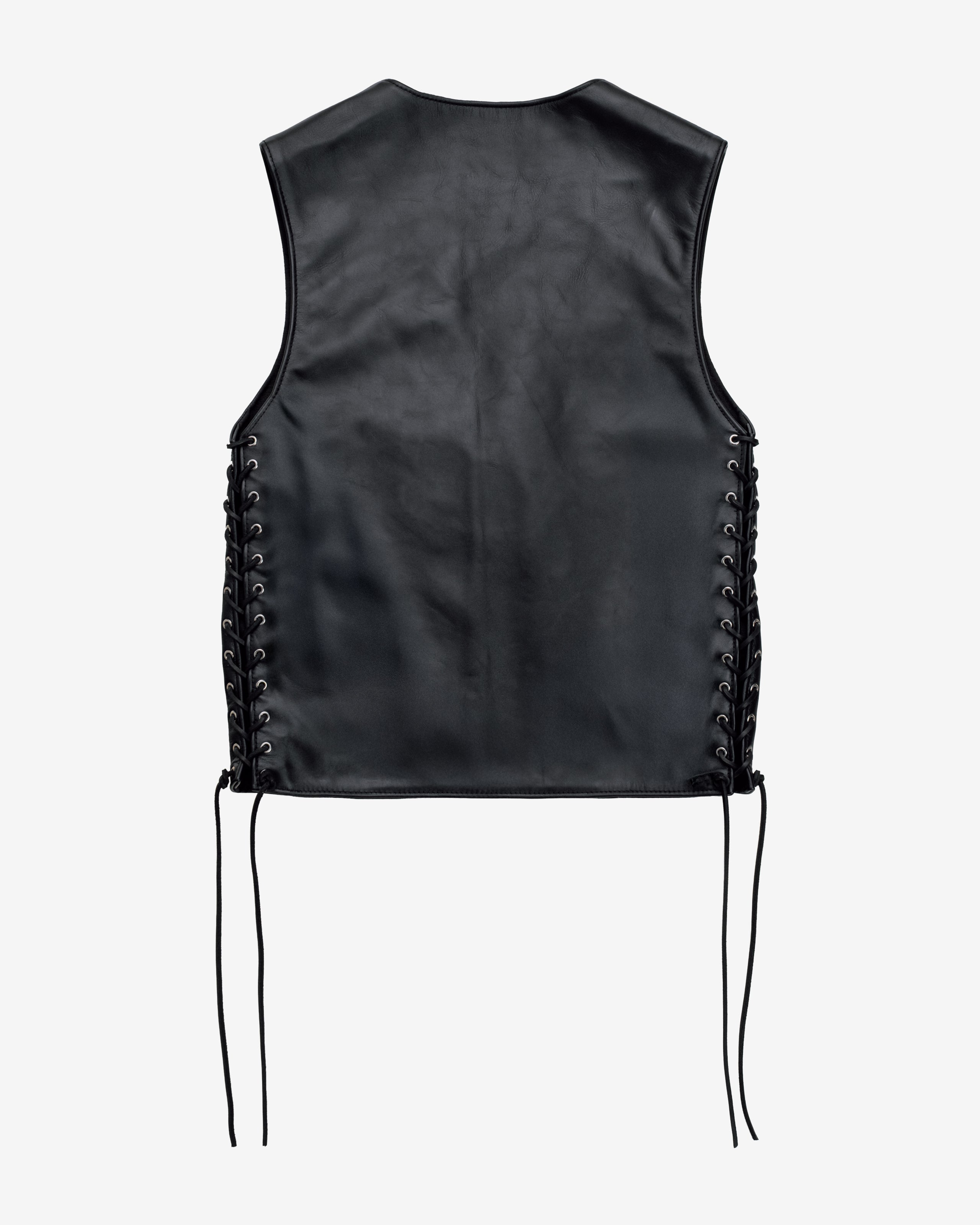 515V Laced Genuine Pebbled Cowhide Club Vest