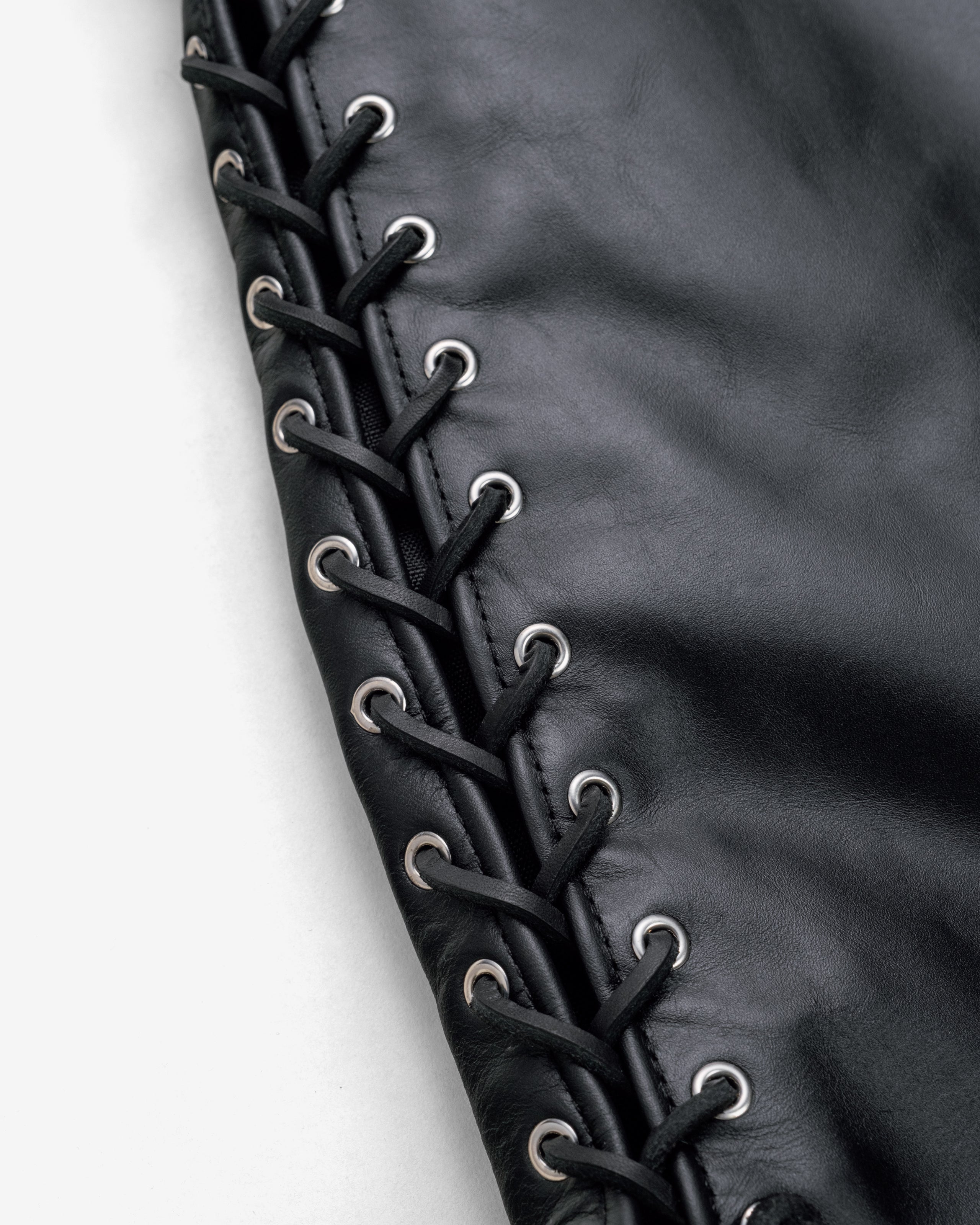 515V Laced Genuine Pebbled Cowhide Club Vest