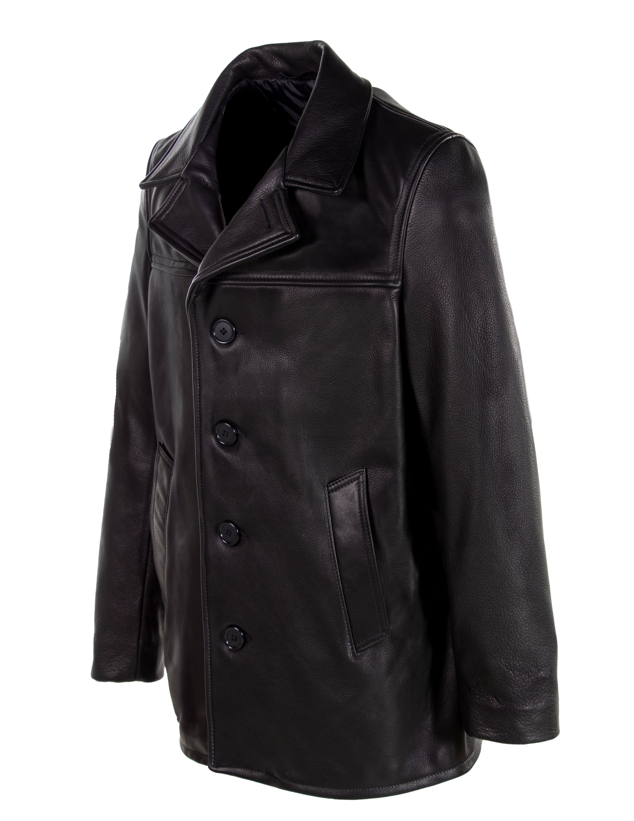 564 Pebbled Cowhide Car Coat