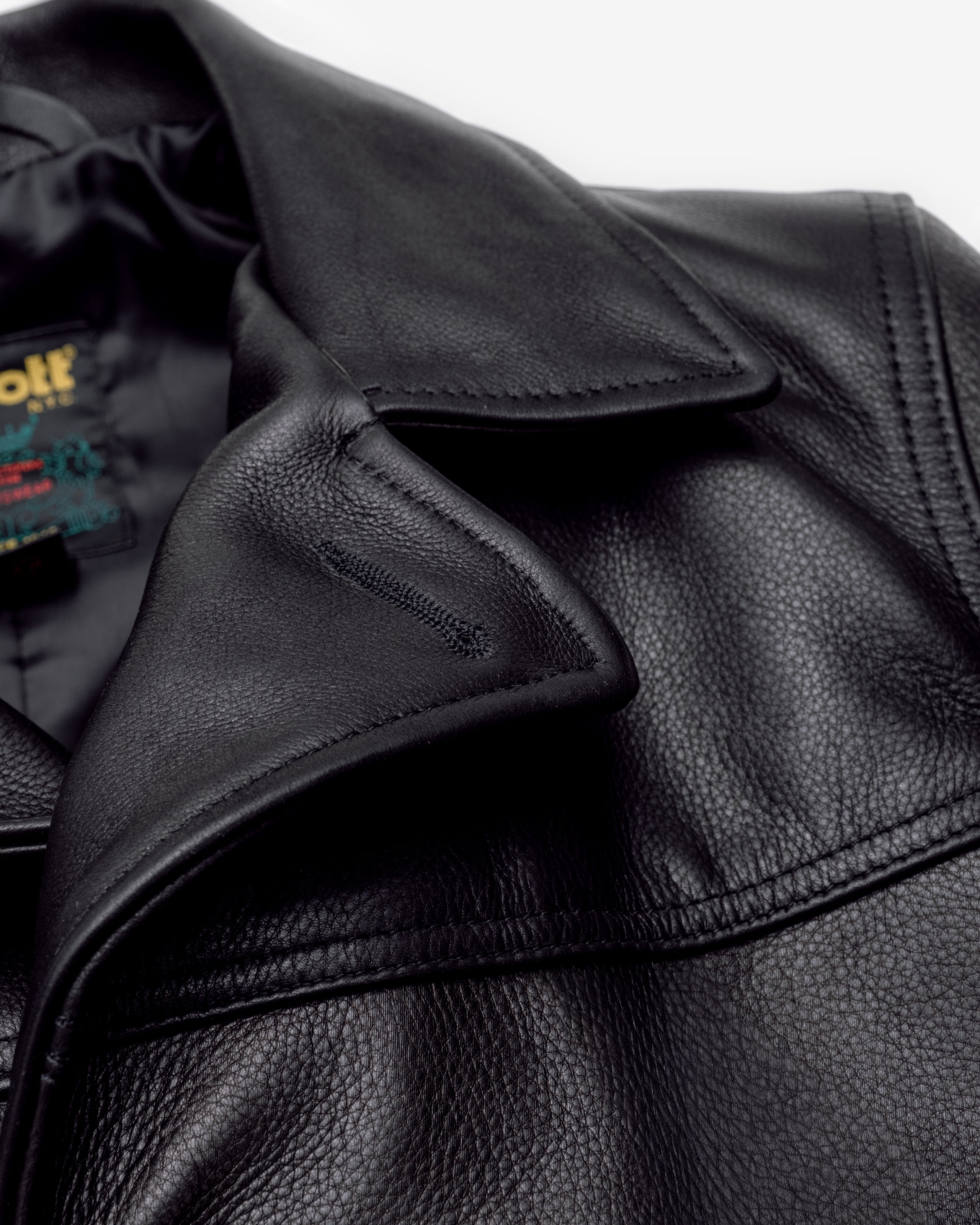 564 Pebbled Cowhide Car Coat