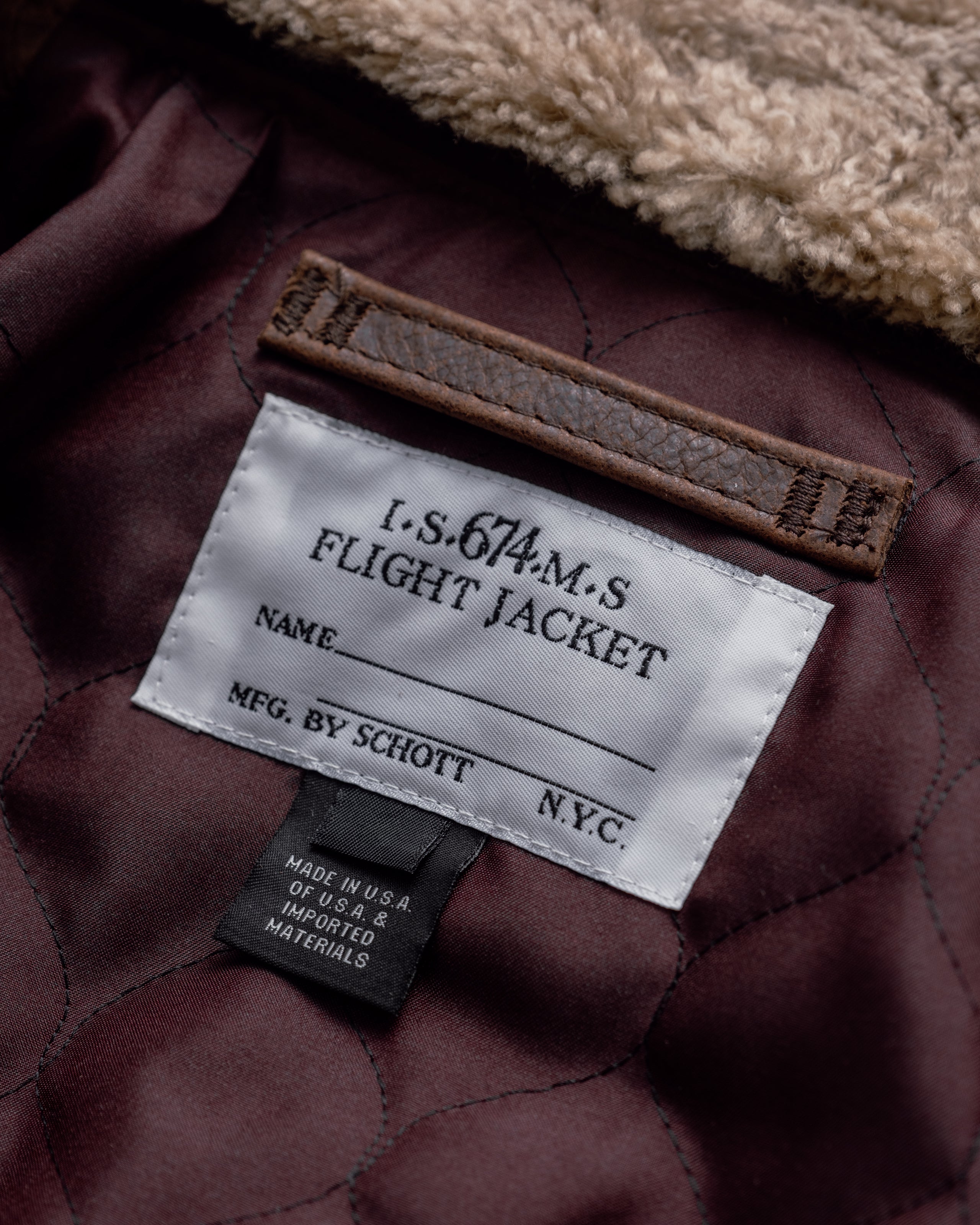 594 Naked Buffalo Leather Bomber Jacket