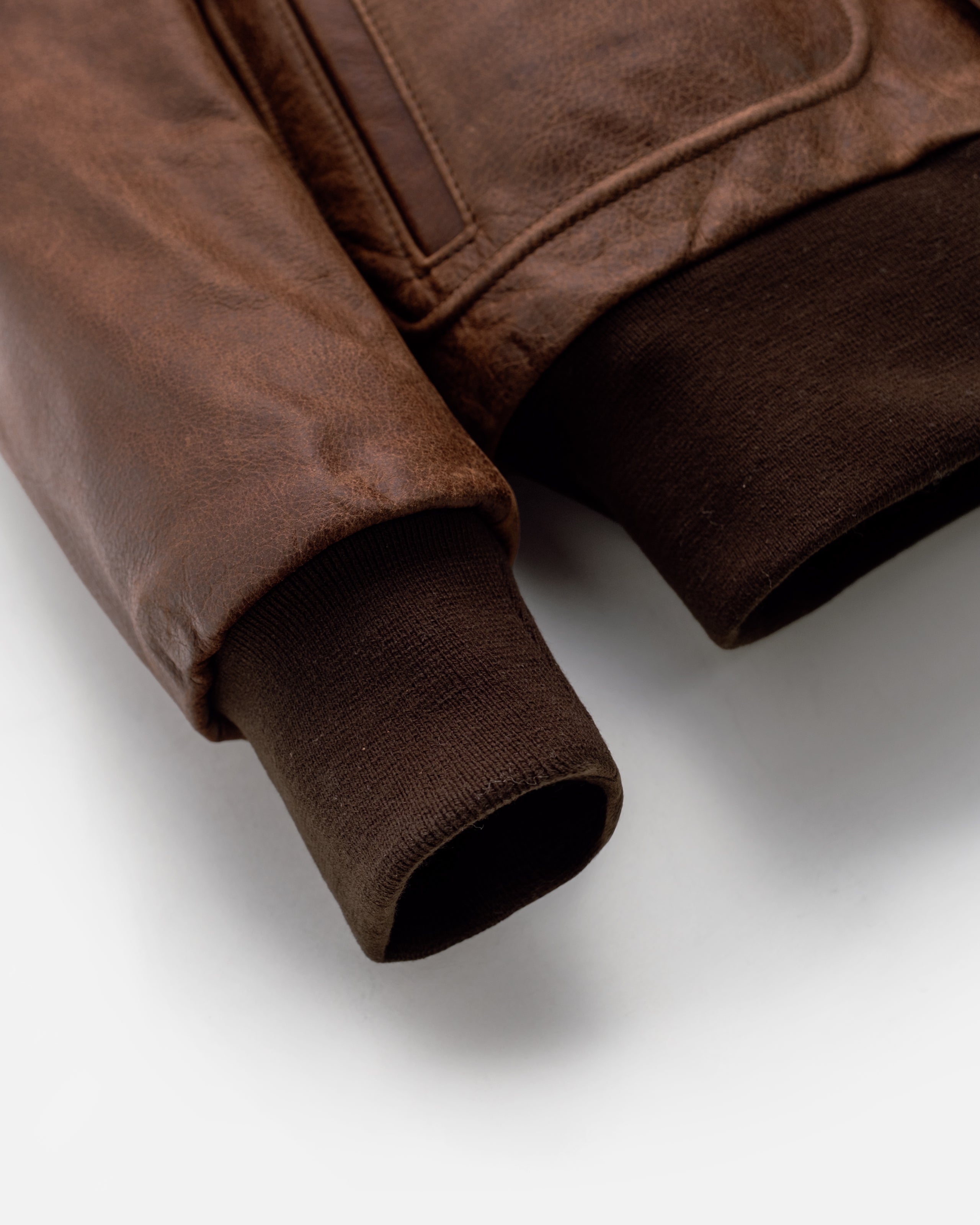 594 Naked Buffalo Leather Bomber Jacket