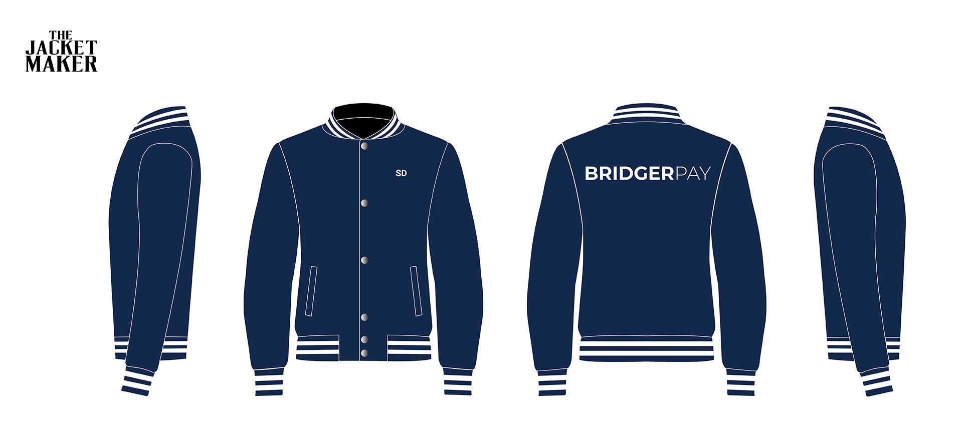 Custom Bridgerpay Faux Wool Jackets x 10