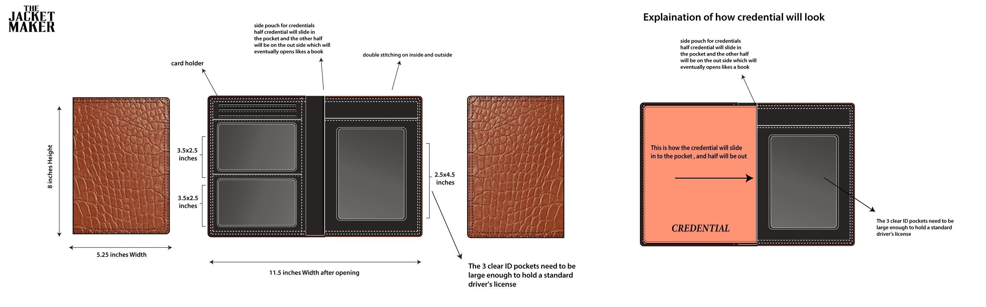 Custom Anthony Martin Leather Wallet