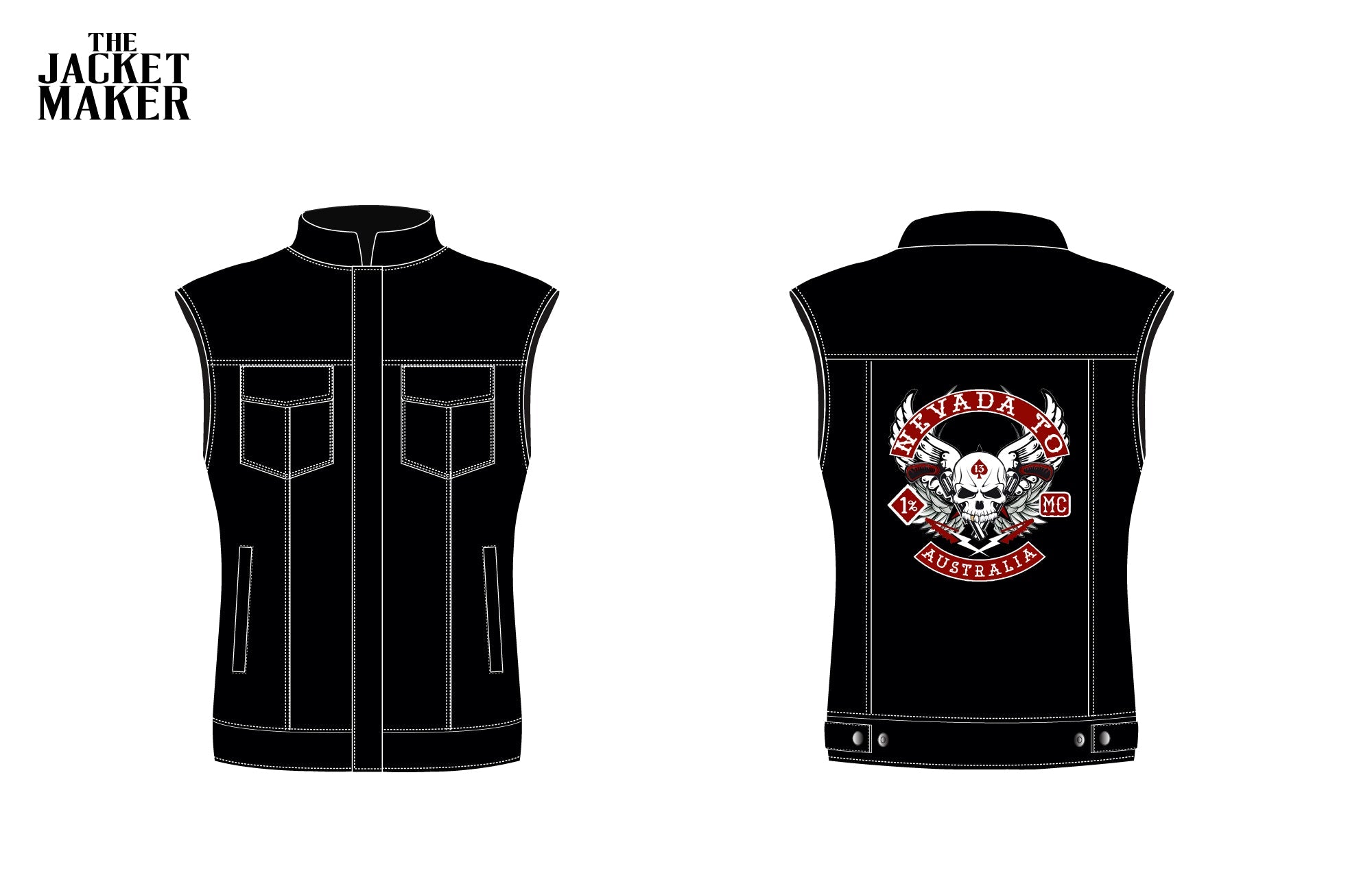 Custom Brodi Woodhouse Leather Vest