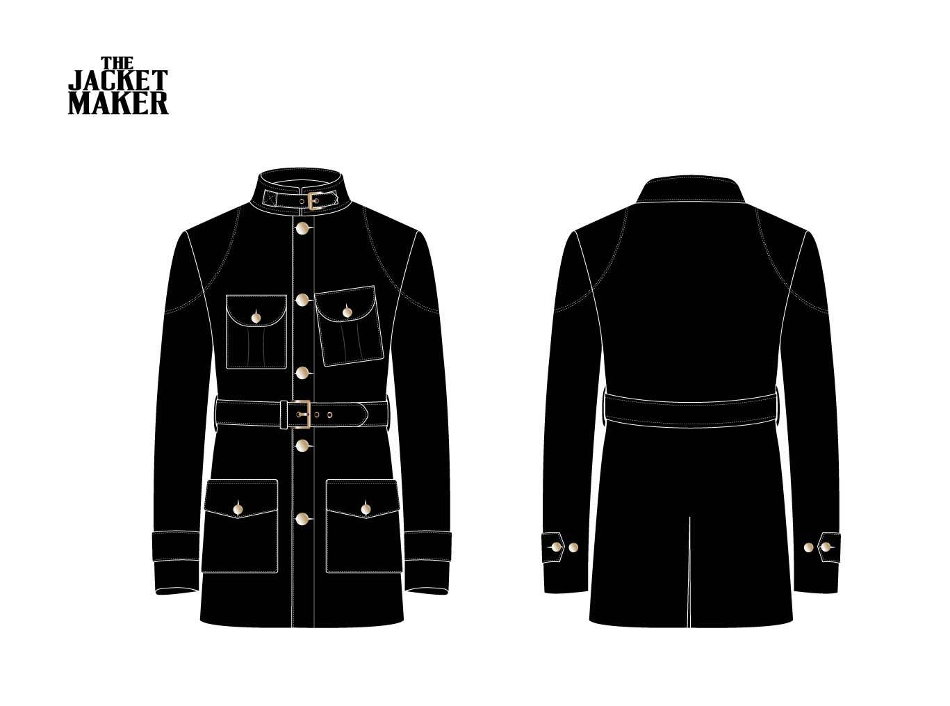 Custom Tong I Fan Leather Coat 1/2 Installments