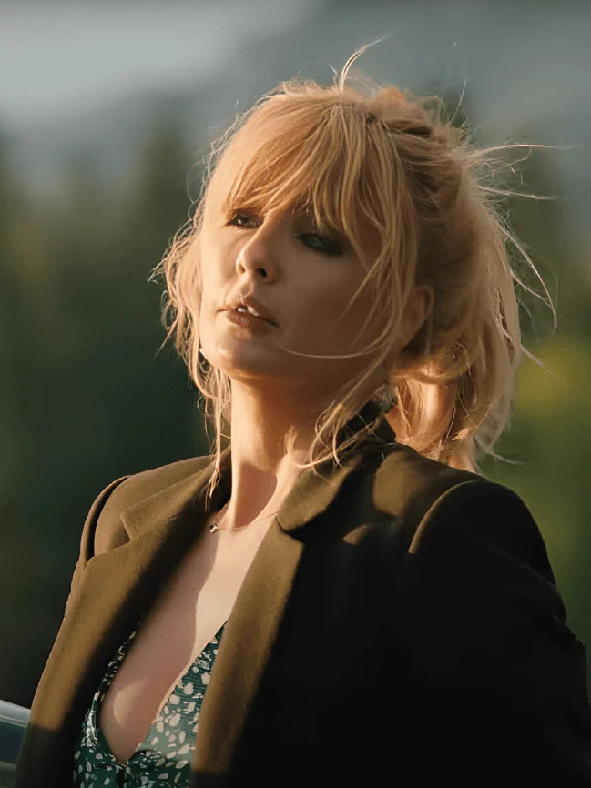 Yellowstone Season 5 Beth Dutton Brown Wool Blazer (Inspired Style)