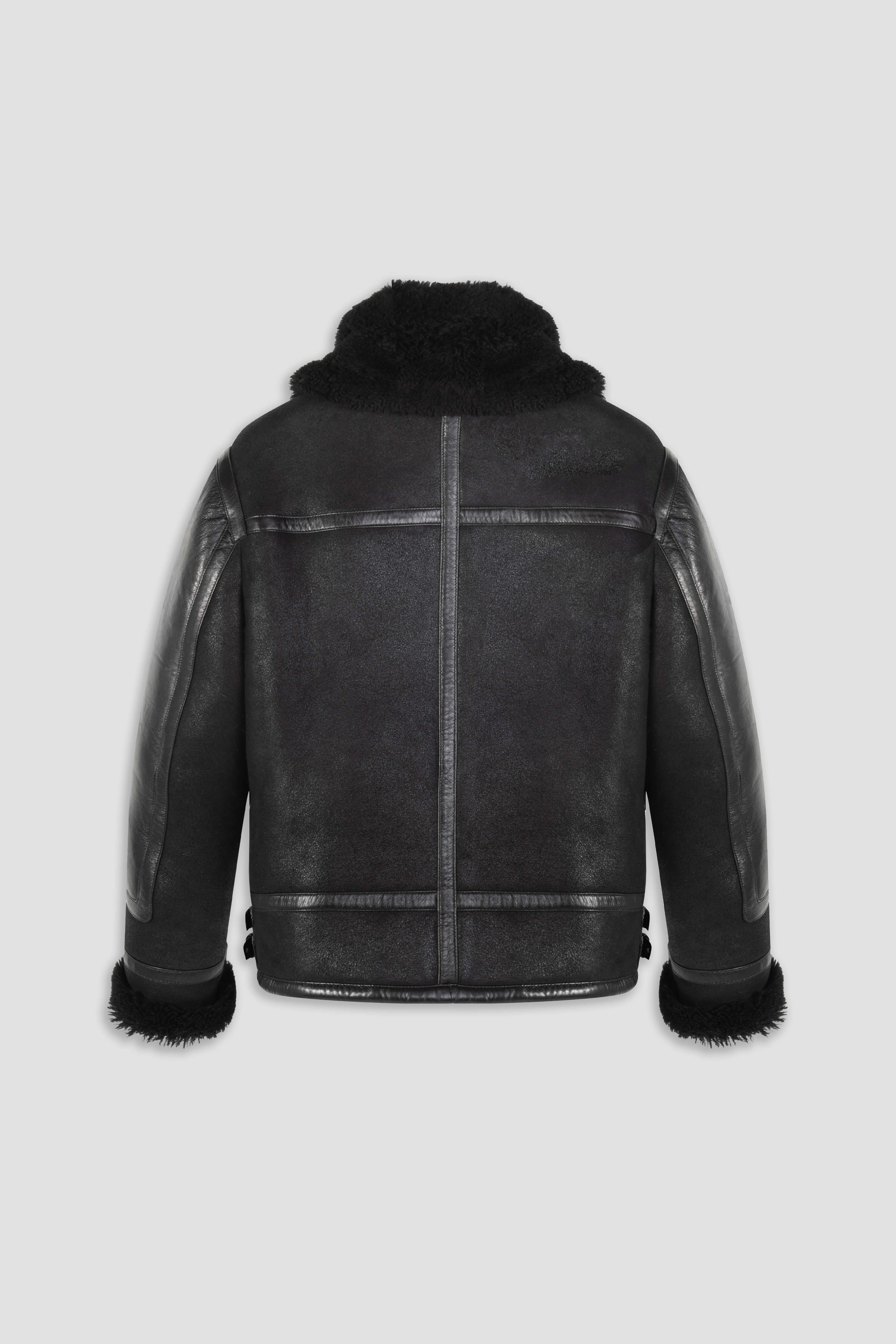 Bronx: Noir Shearling Jacket (Man)