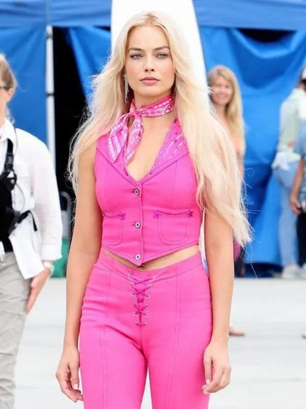 Margot Robbie Barbie Pink Vest (Inspired Style)