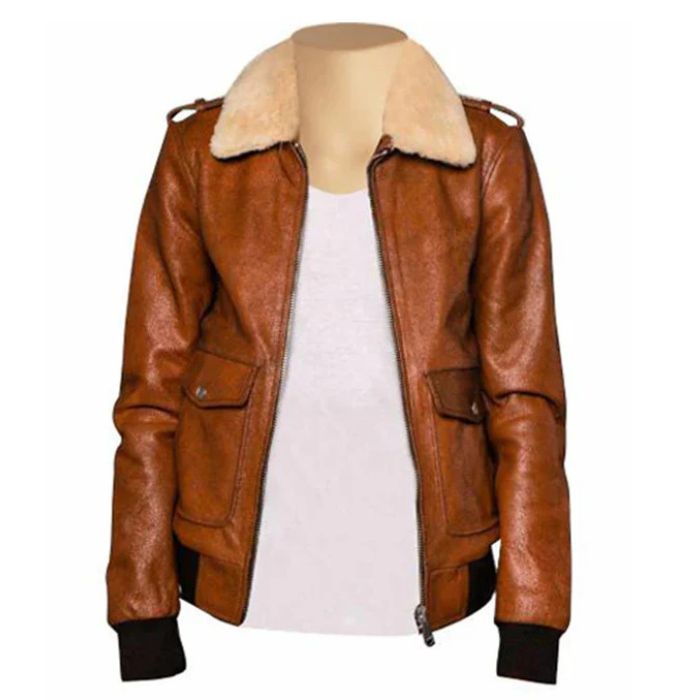Men's Brown Dominic's Bomber Leather Jacket