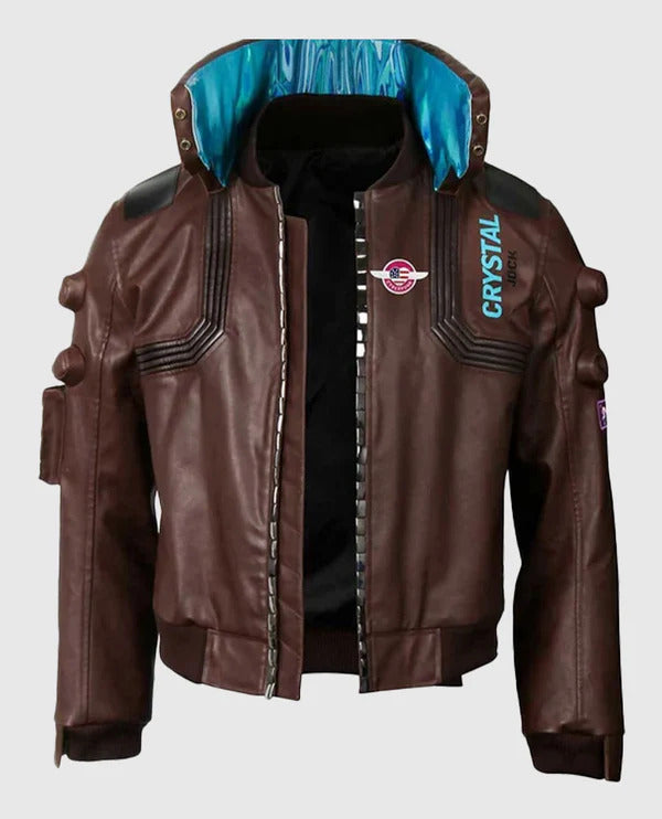 Cyberpunk-2077 Brown Bomber Samurai Jacket