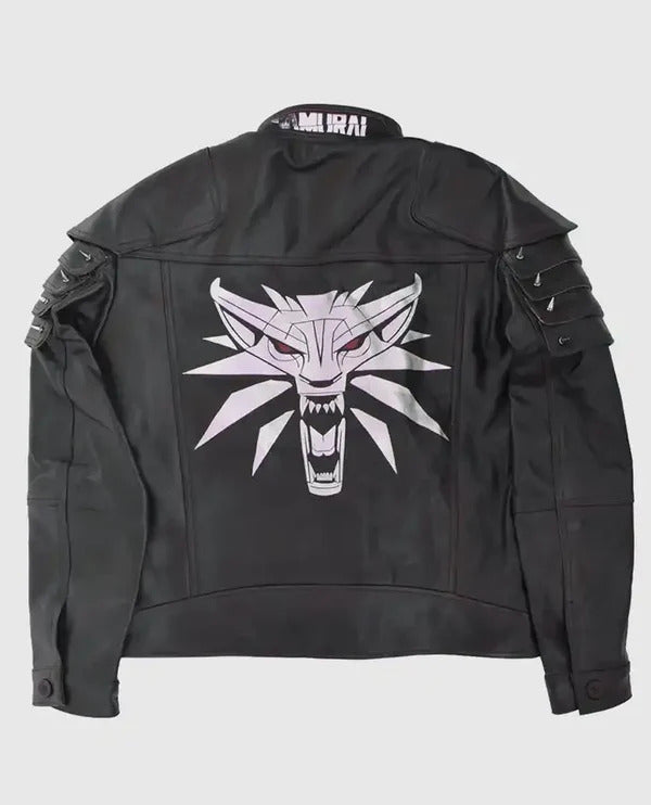 Cyberpunk 2077 Samurai Wolf School Leather Jacket