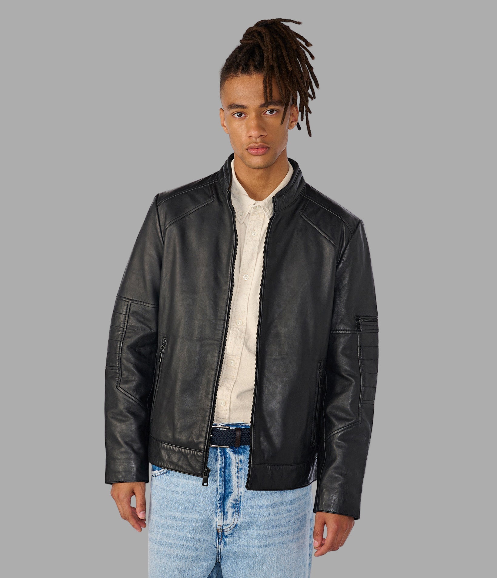 Toby Leather Moto Jacket