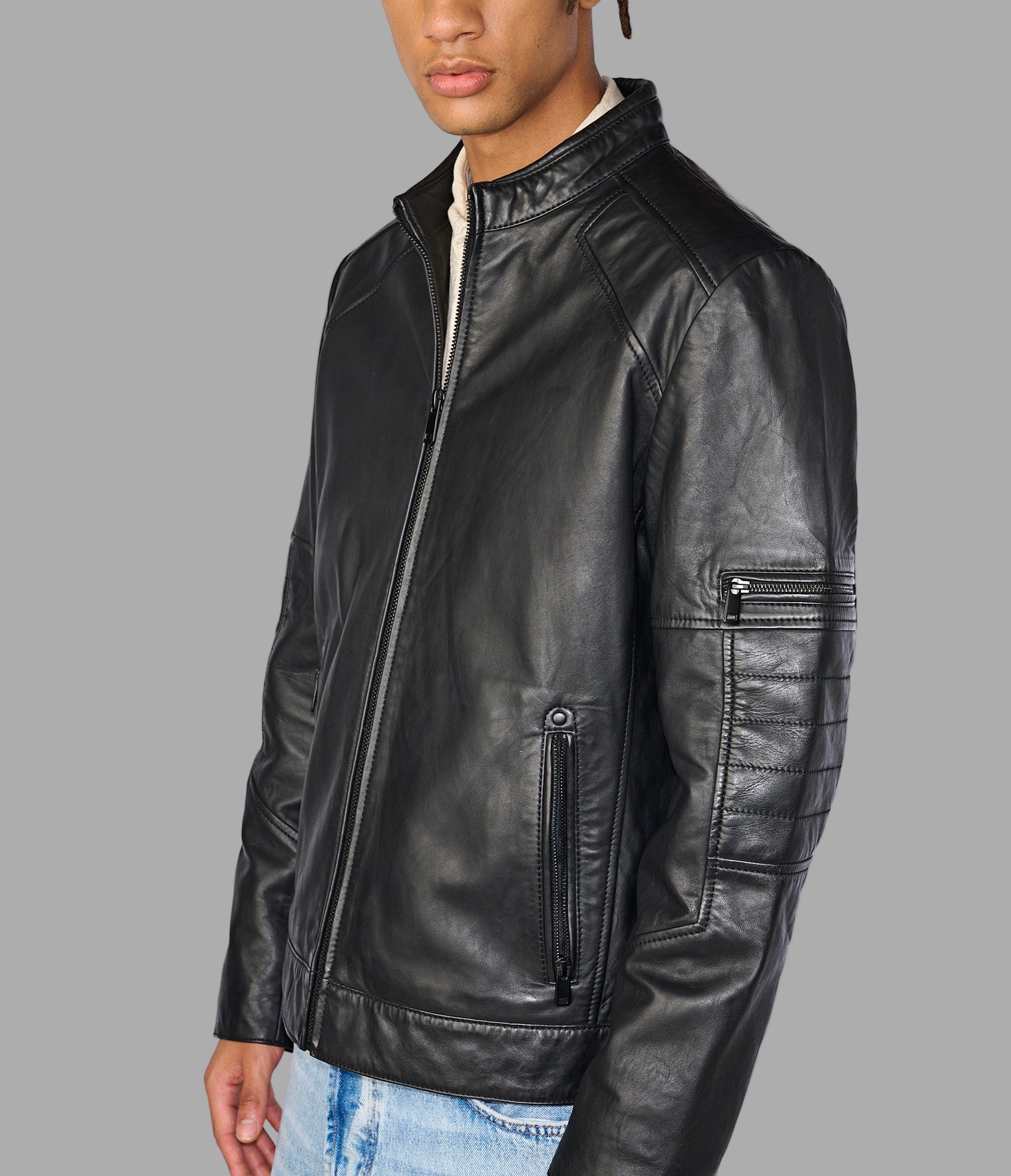 Toby Leather Moto Jacket