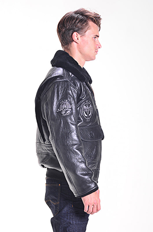 G1TG G-1 Wings of Gold Leather Bomber Jacket
