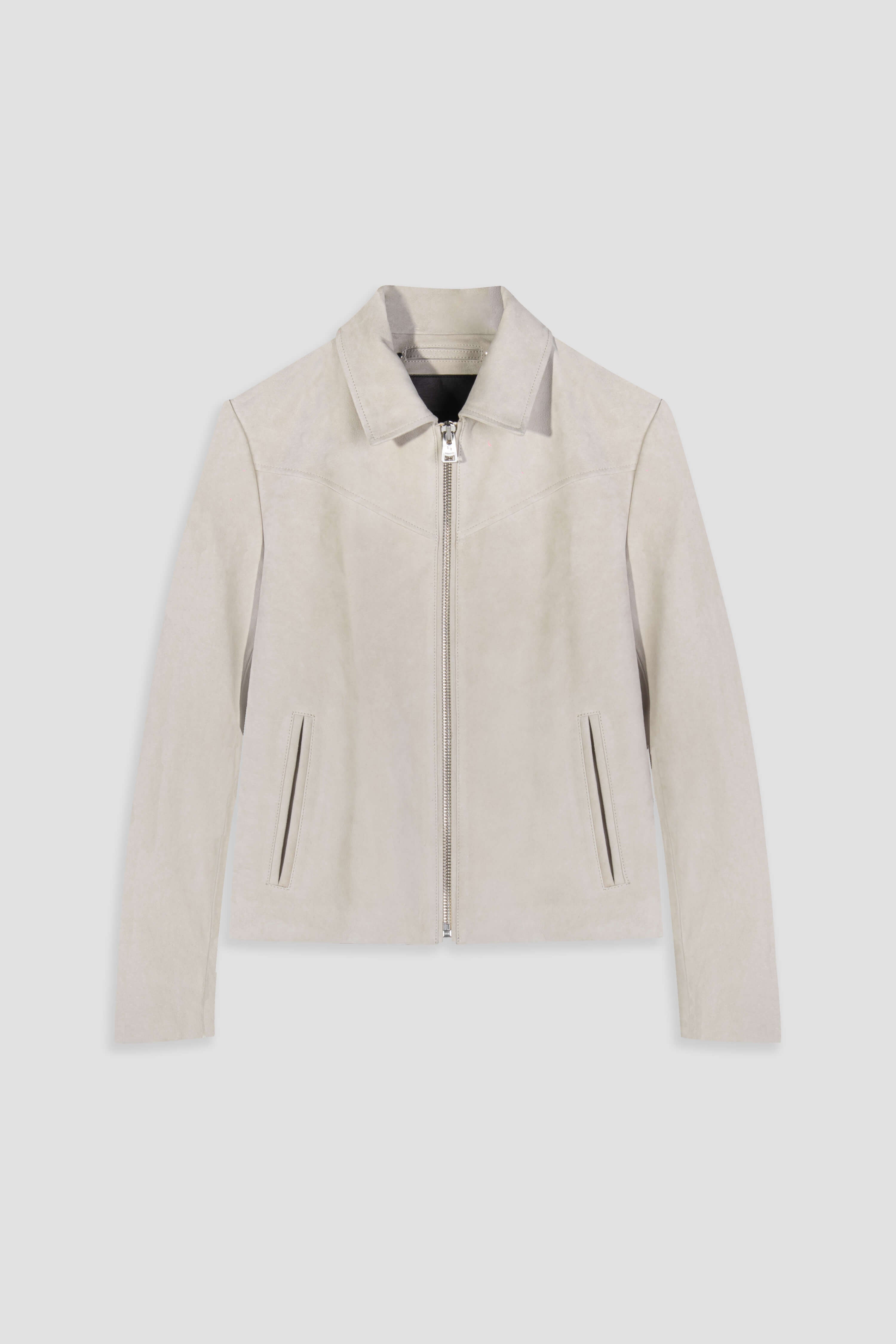 Hendrix: Sandstone Suede Leather Jacket (Woman)