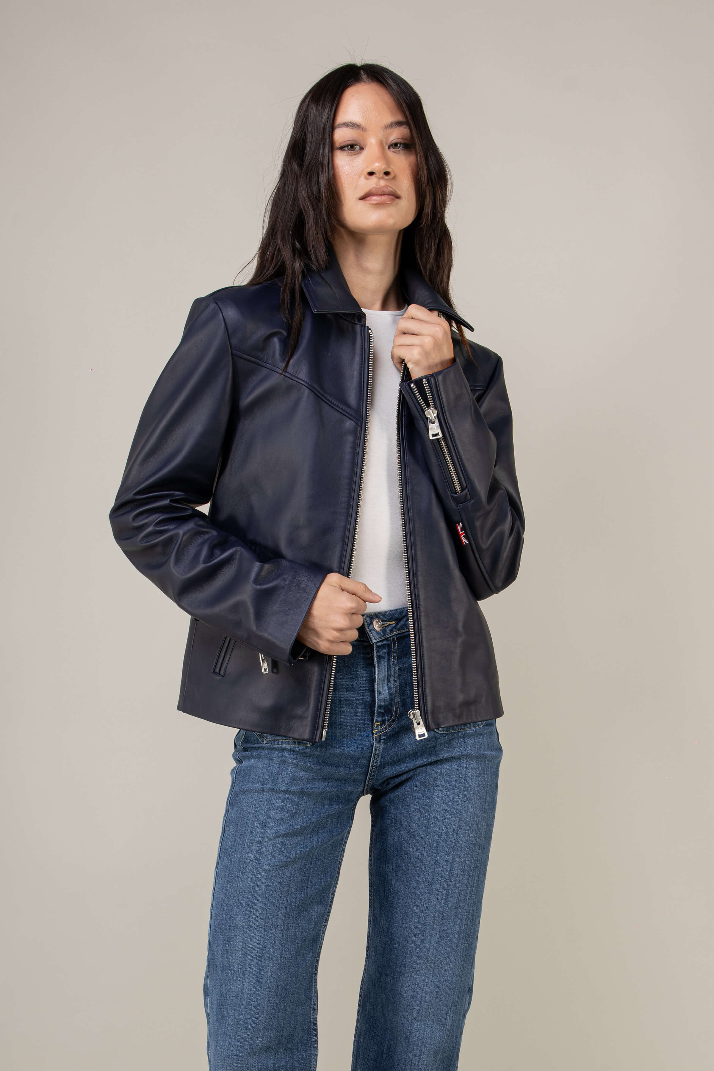 Hendrix: Royal Navy Leather Jacket (Woman)