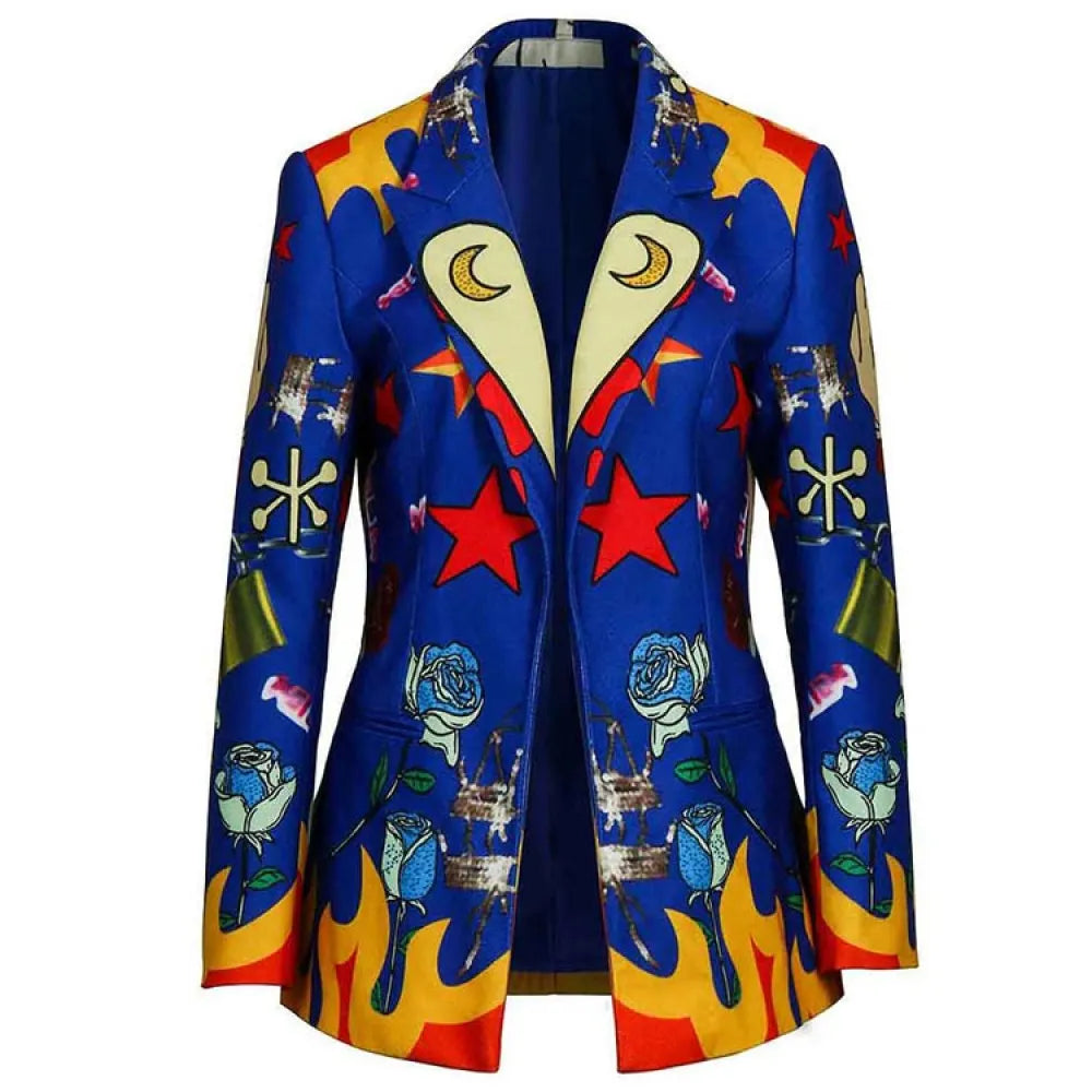 Birds Of Prey Harley Quinn Blue Blazer (Inspired Style)