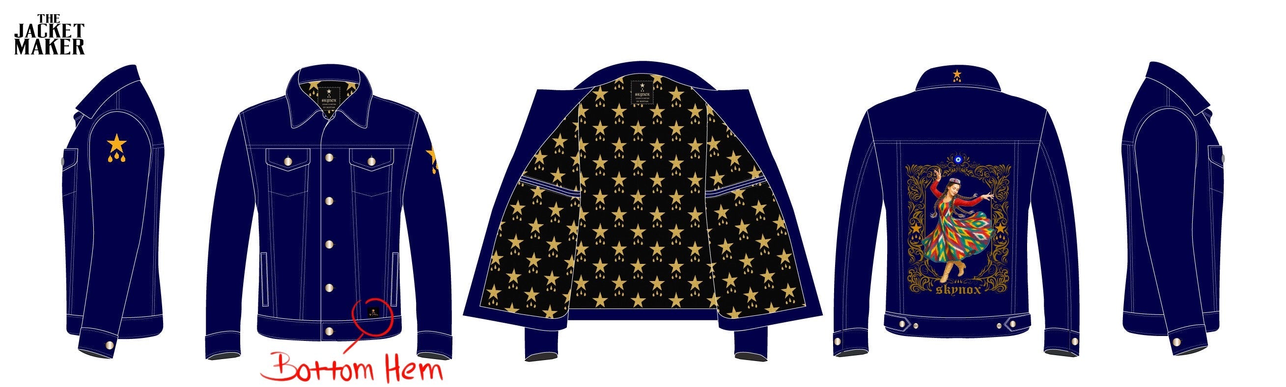 Custom Rostam Rozi Denim Jacket Sample