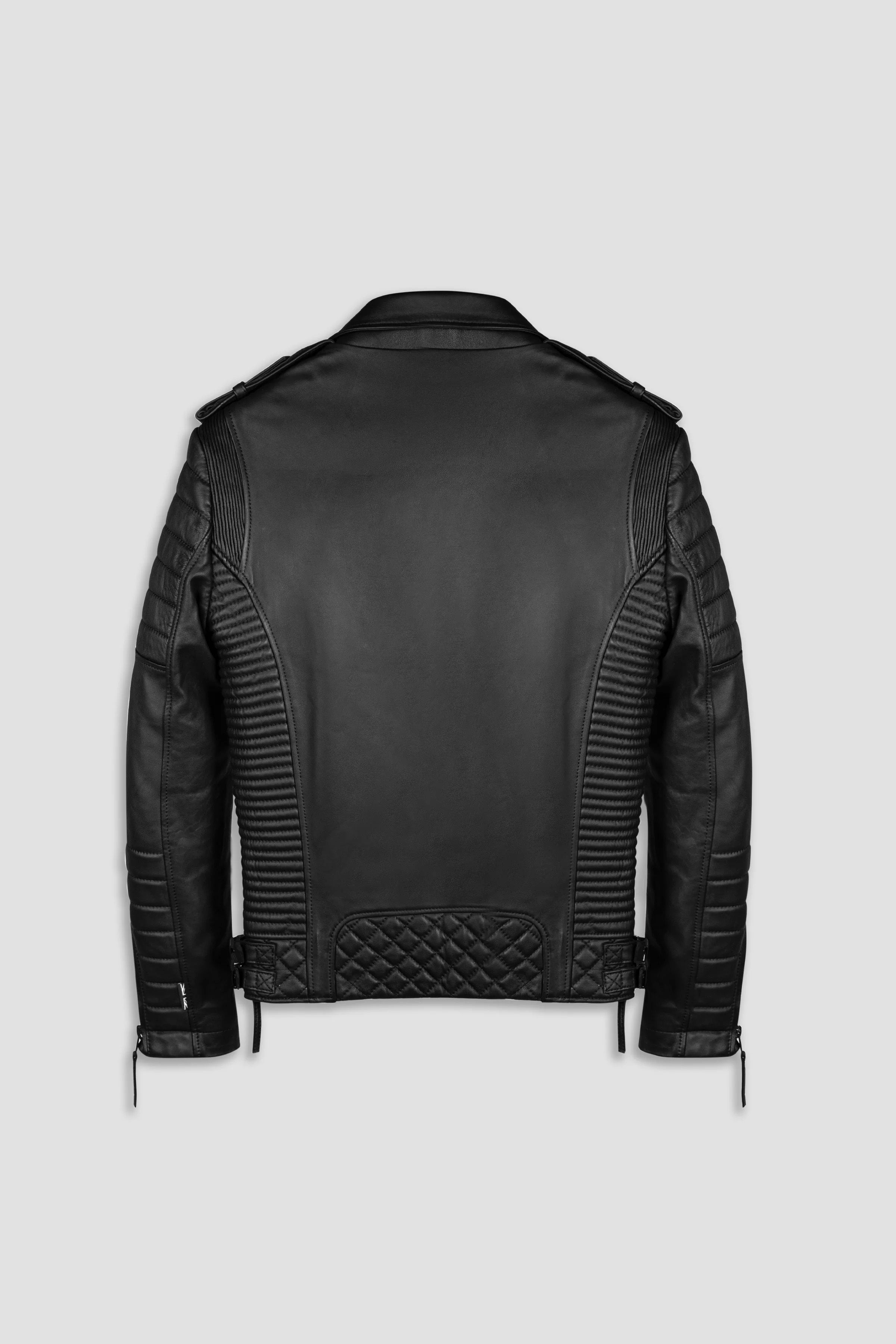 Kay Michaels 3.0 Matte Black Hardware Leather Jacket (Man)