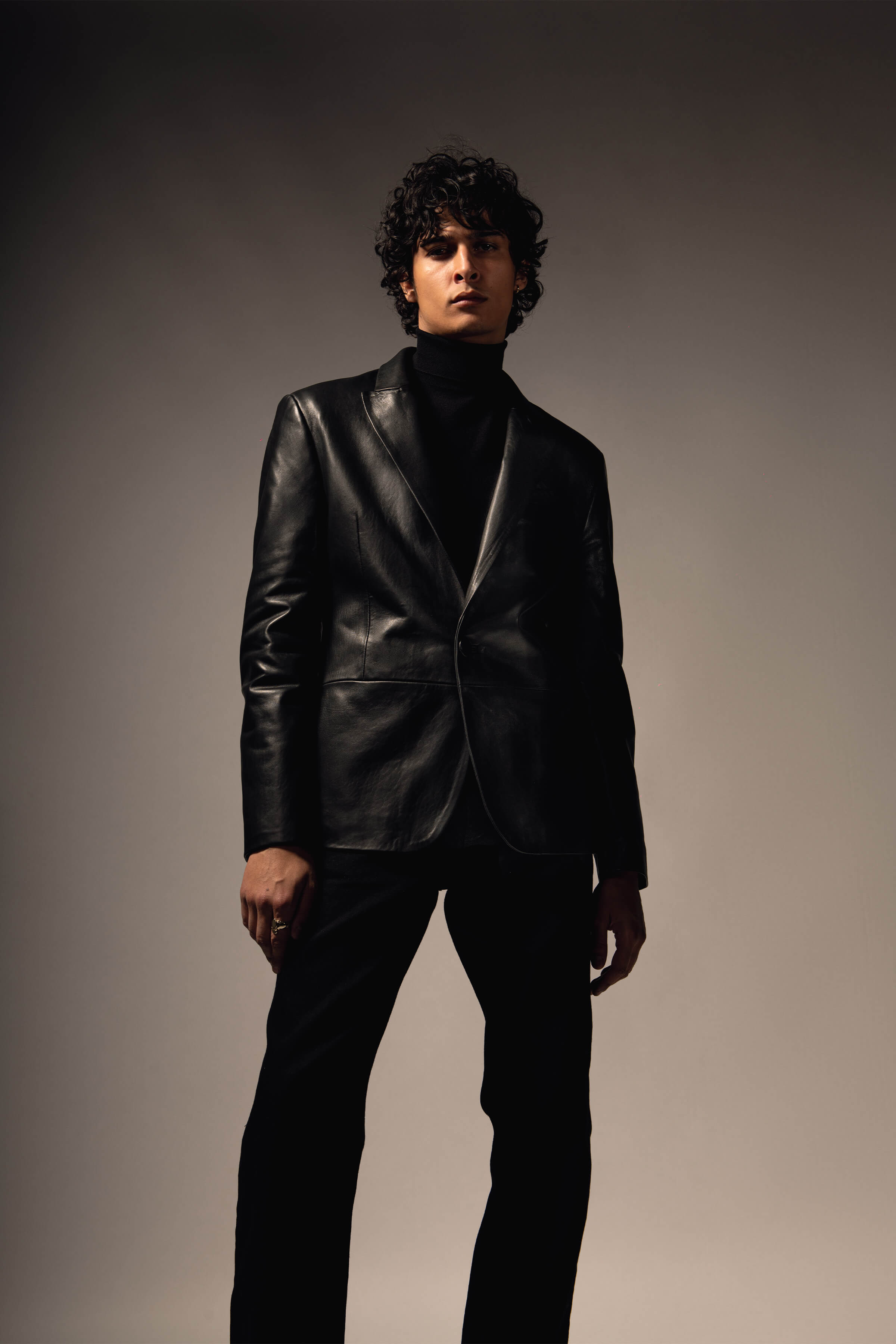 Leather Blazer Tall