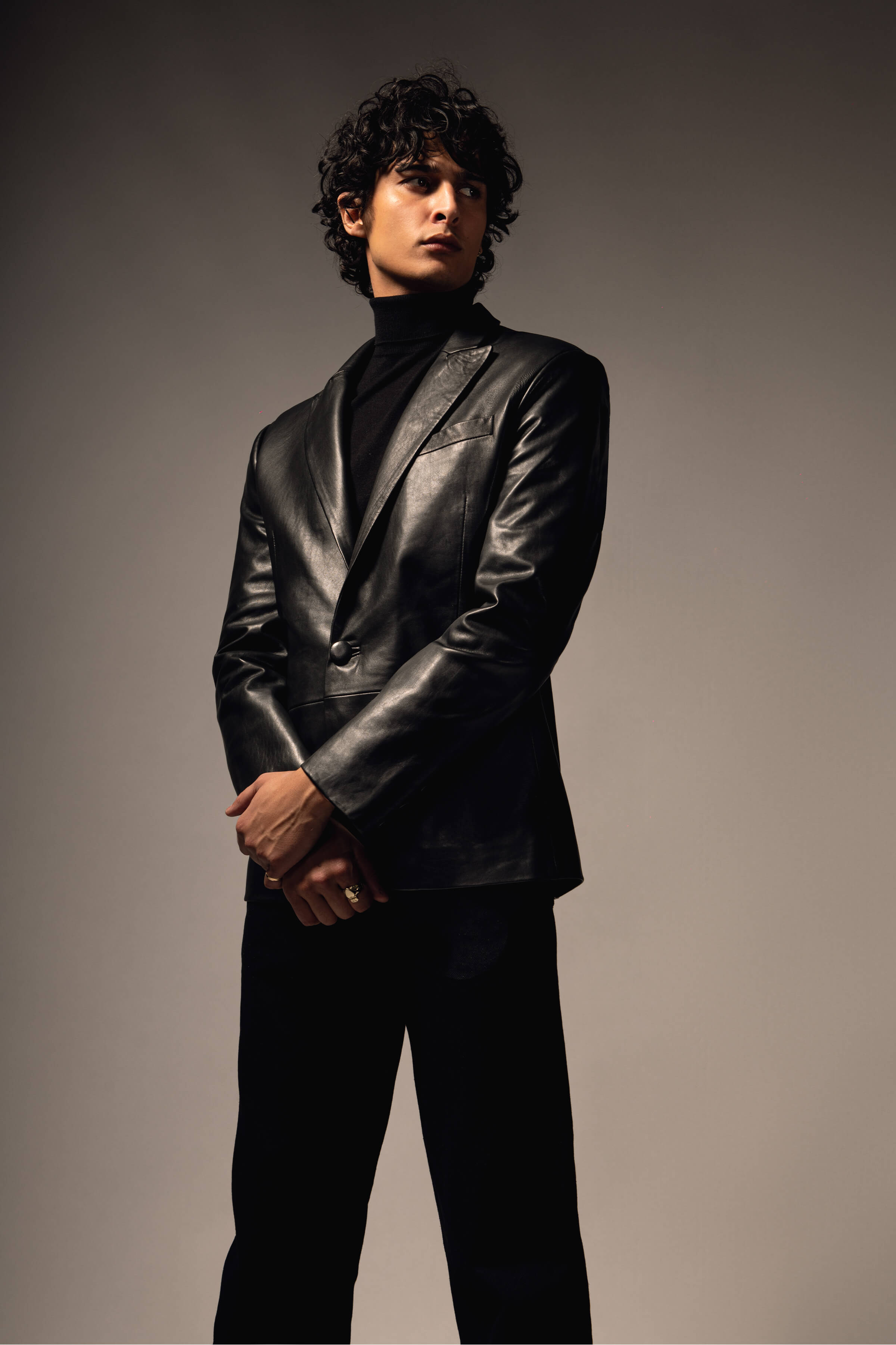 Leather Blazer Tall