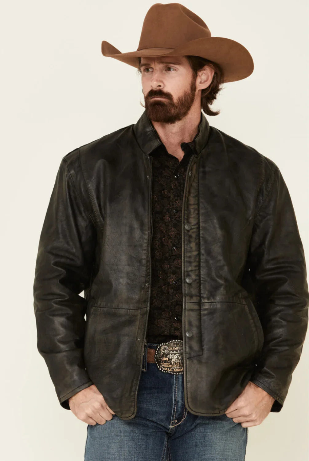 Coffmen Black Lamb Leather Jacket