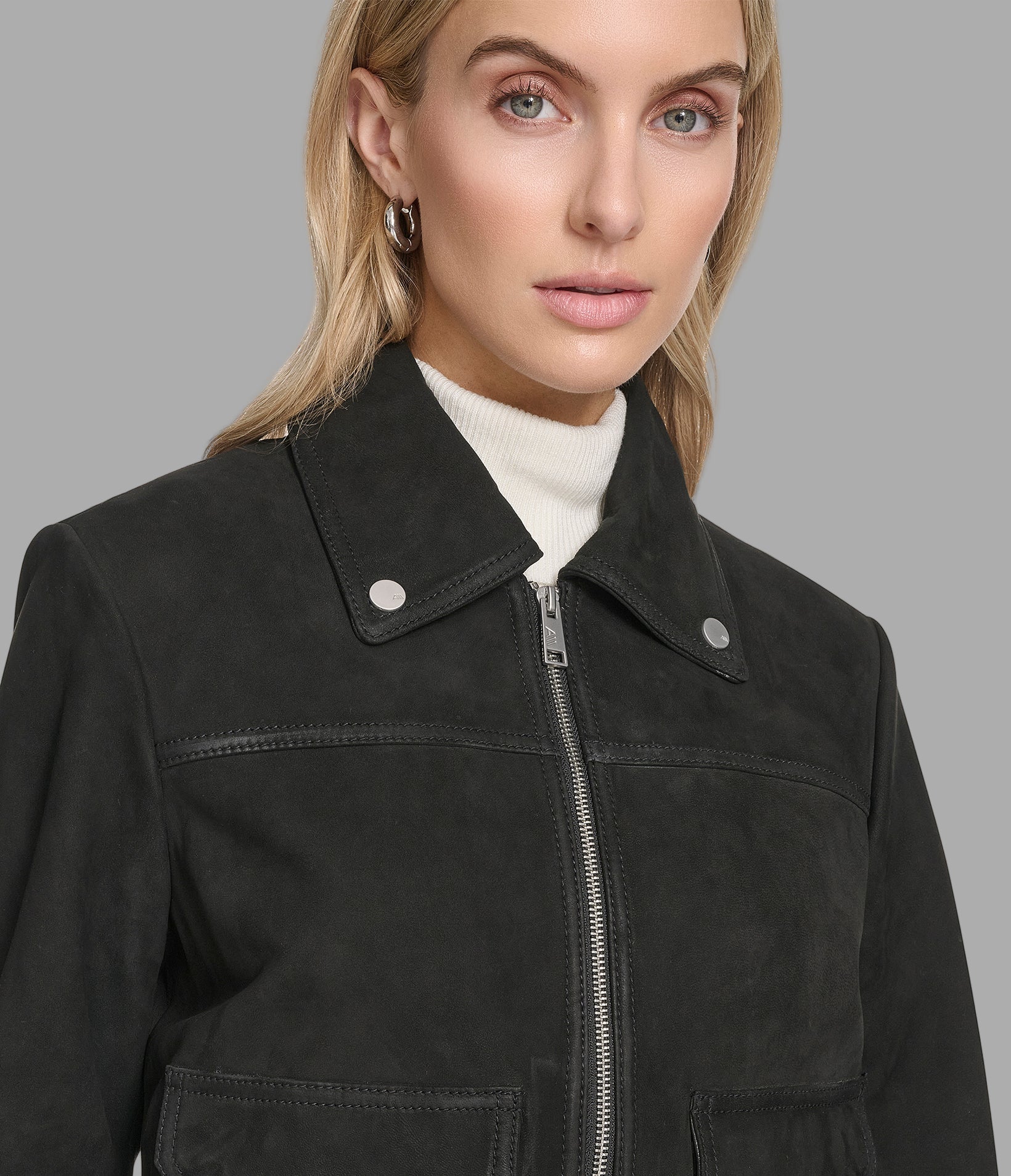 Lunetta Leather Trucker Jacket