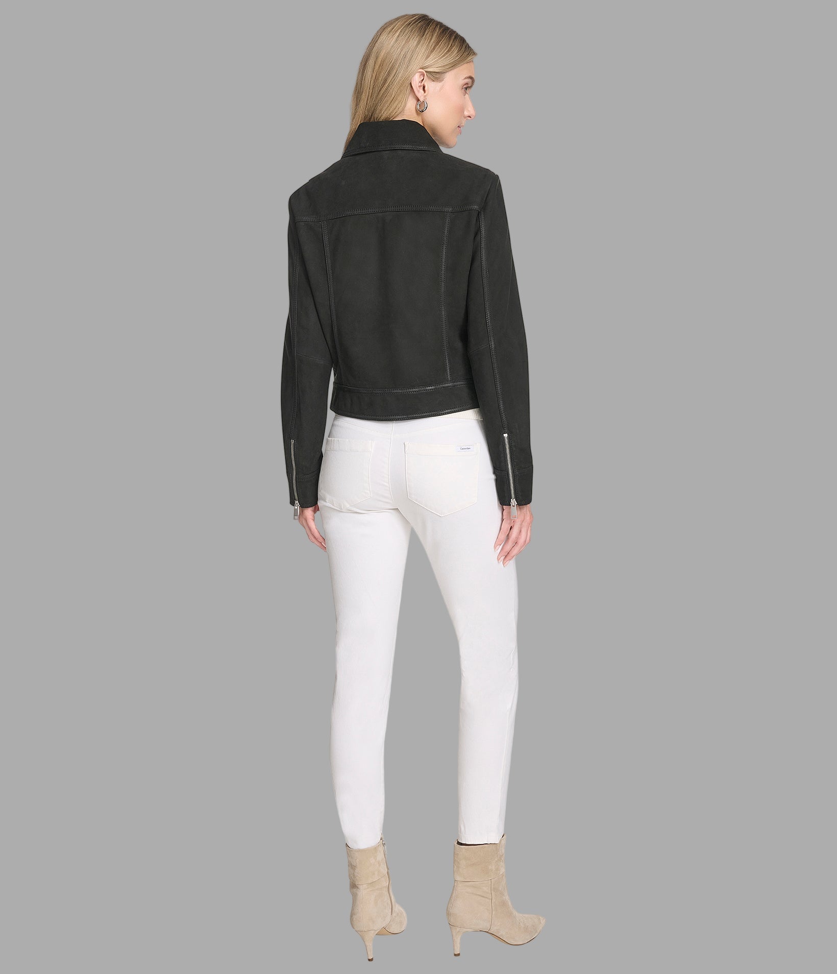 Lunetta Leather Trucker Jacket
