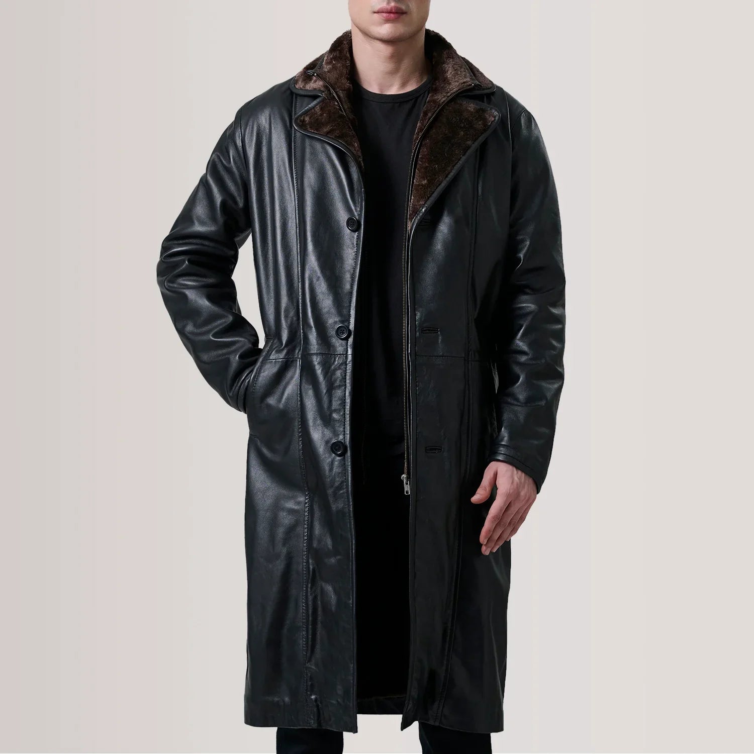 Custom Cole Corey Leather Coat