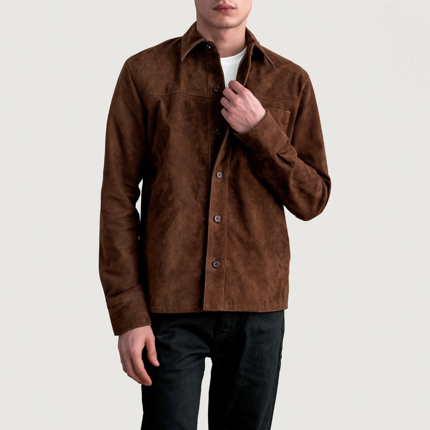 Custom Julian Kelly Suede Shirt