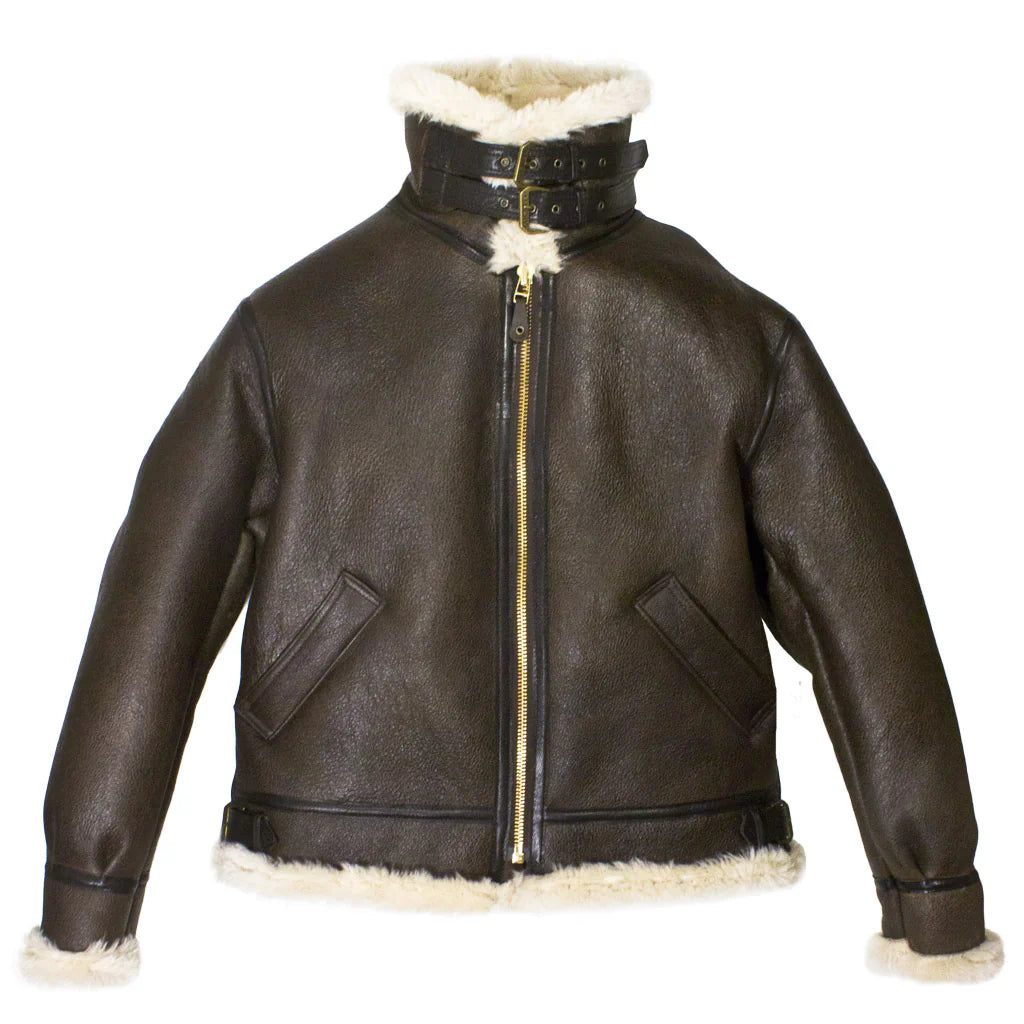 Men's Genuine Sheepskin B3 Bomber Jacket