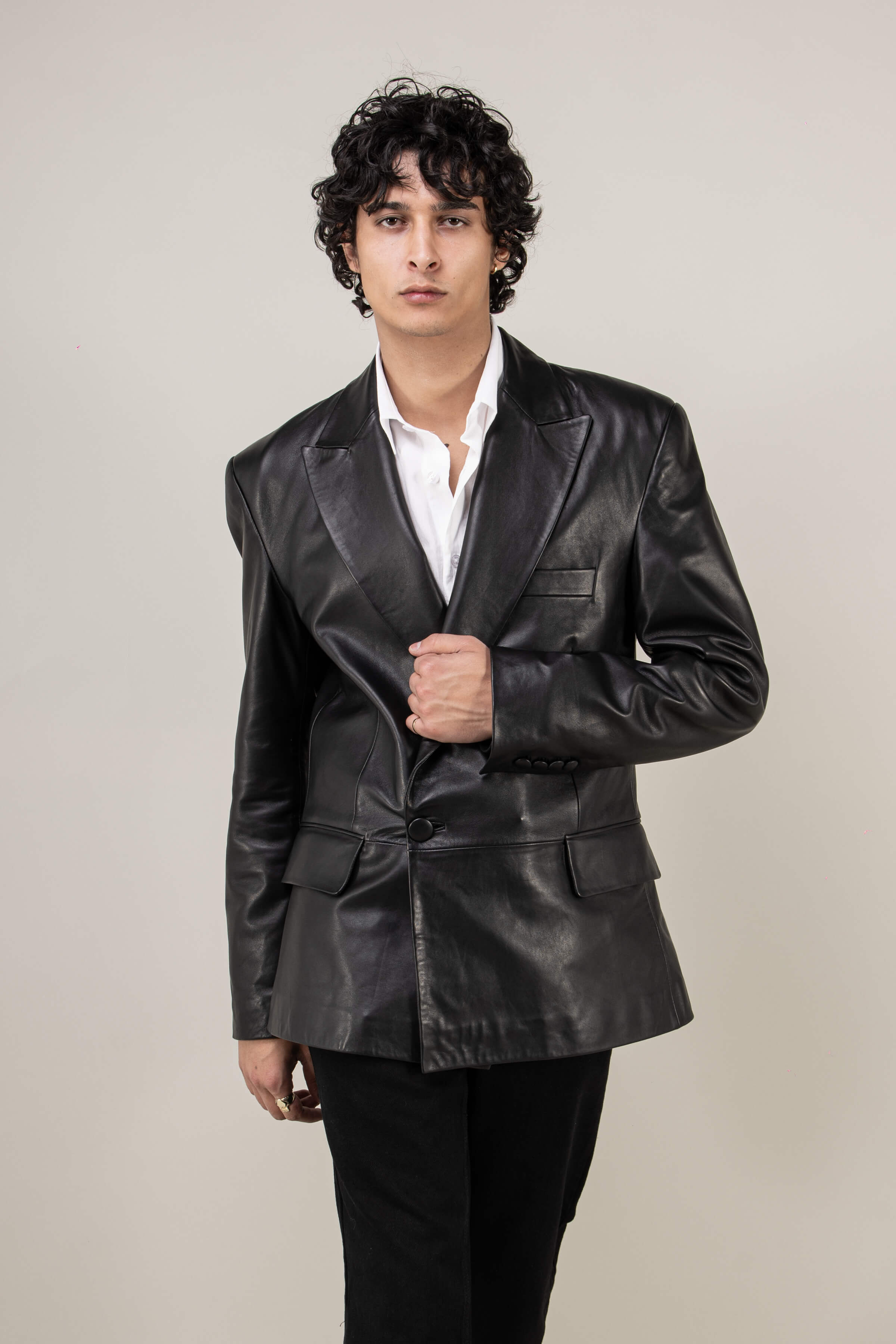Grand Peak Leather Blazer (Man)