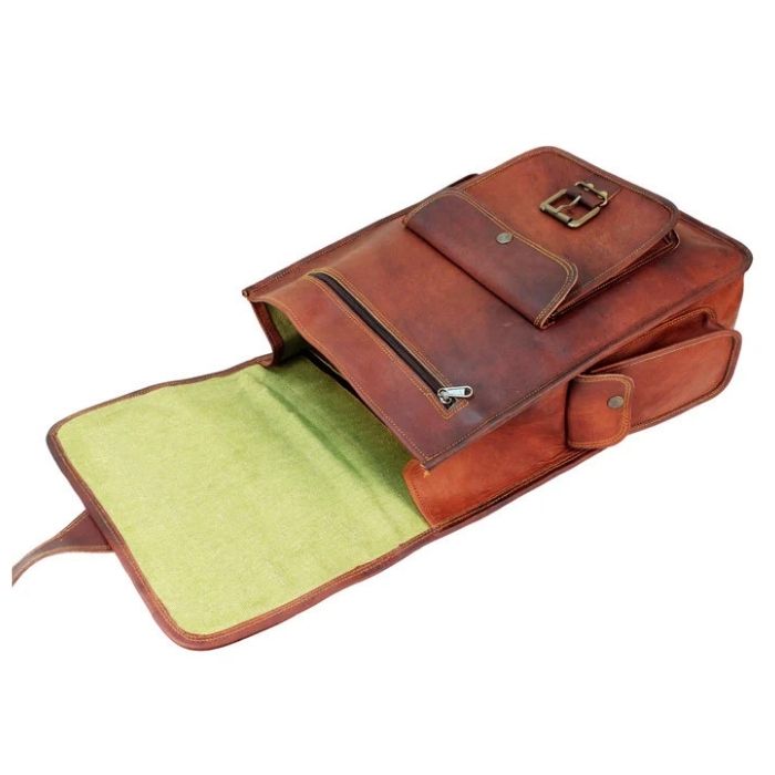 Rustic Handmade Leather Backpack