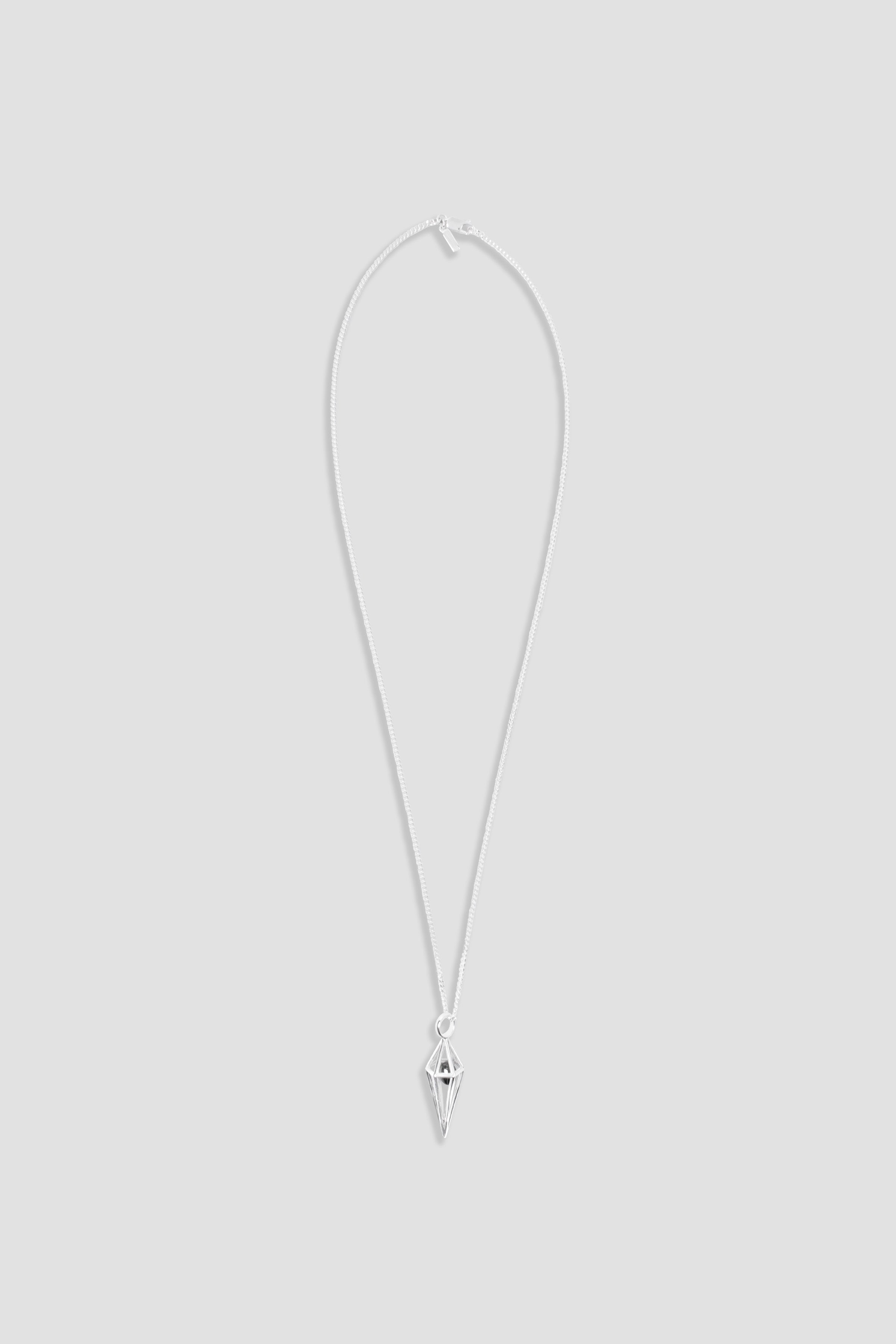 Shungite Geometric Pendant + Chain