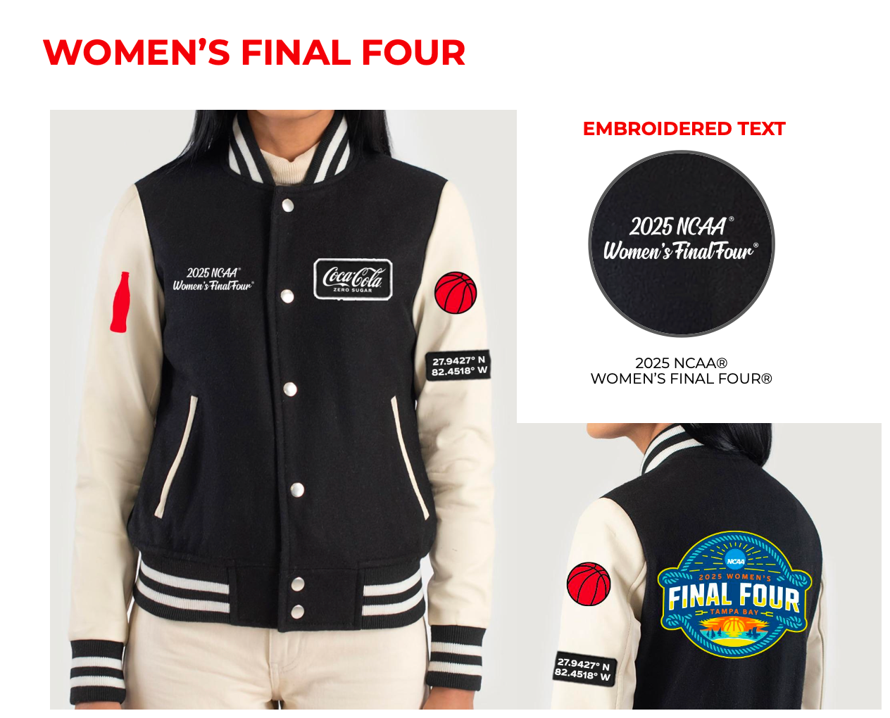 Custom NCAA / Coca Cola Jackets X 14