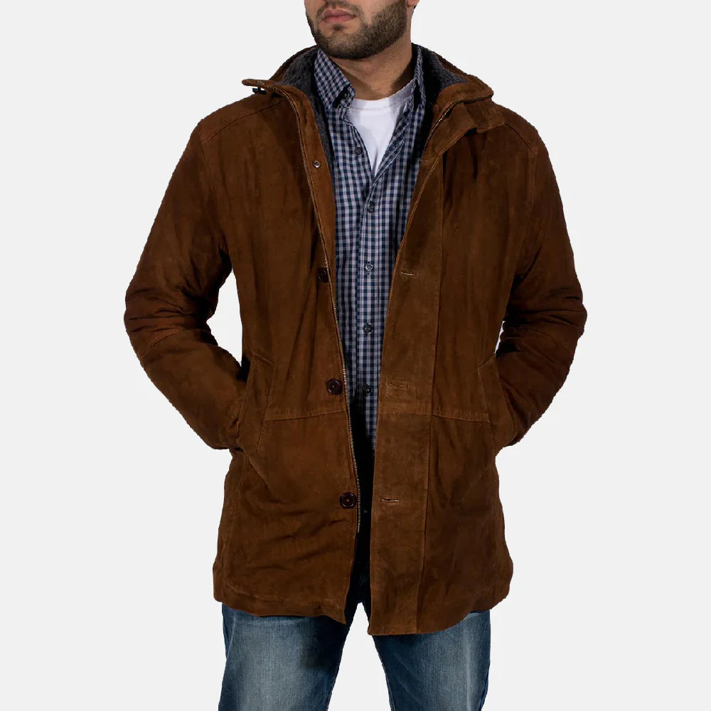 Custom Ted Stout Suede Coat