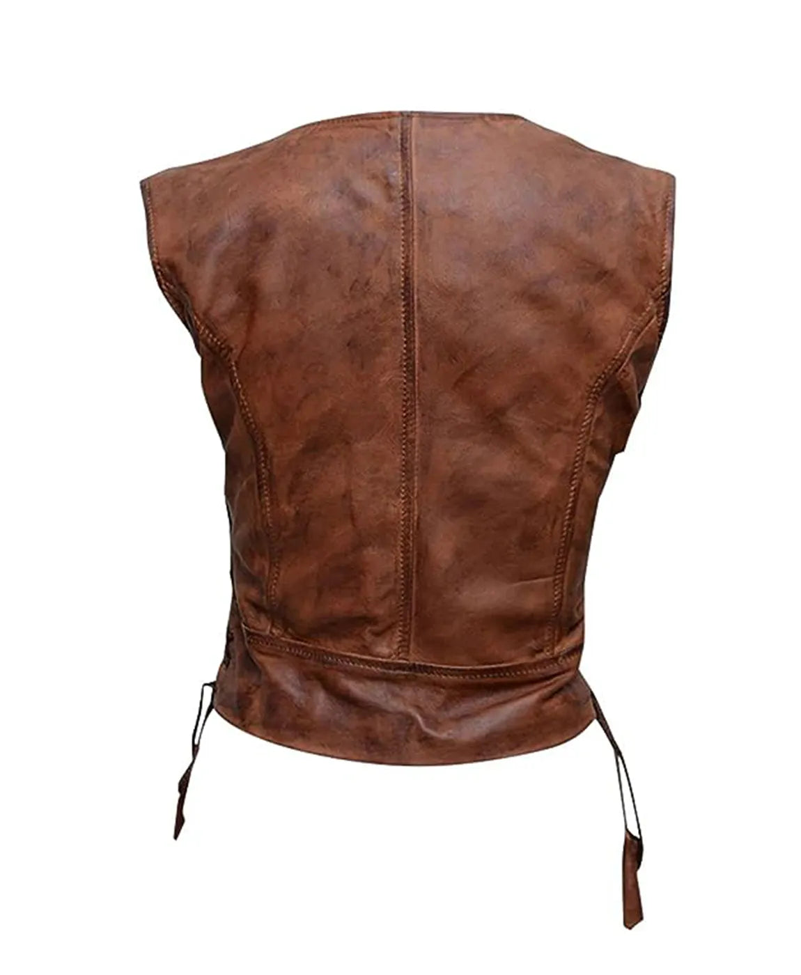 Women The Walking Dead Michonne Leather Vest (Inspired Style)