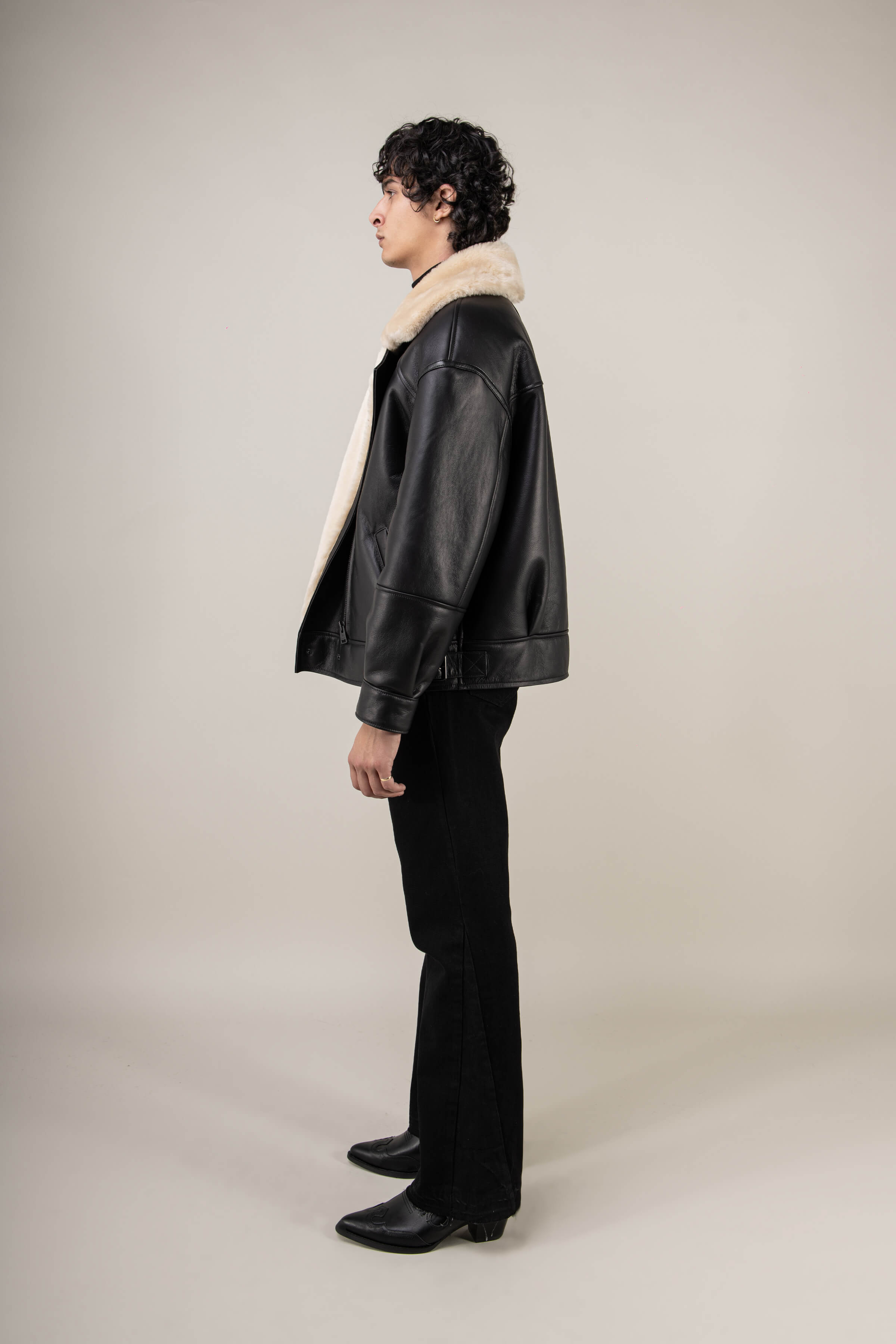Valor Shearling Aviator Jacket (Man)