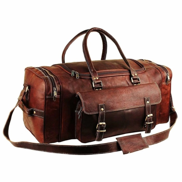 Vintage Traveler Weekender Duffle Bag