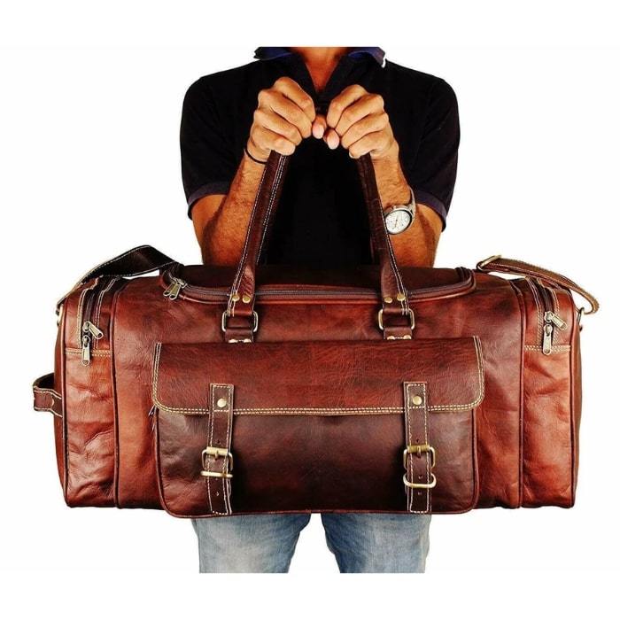 Vintage Traveler Weekender Duffle Bag