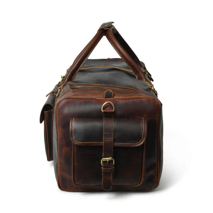 Vintage Leather 24” Duffle Travel Bag
